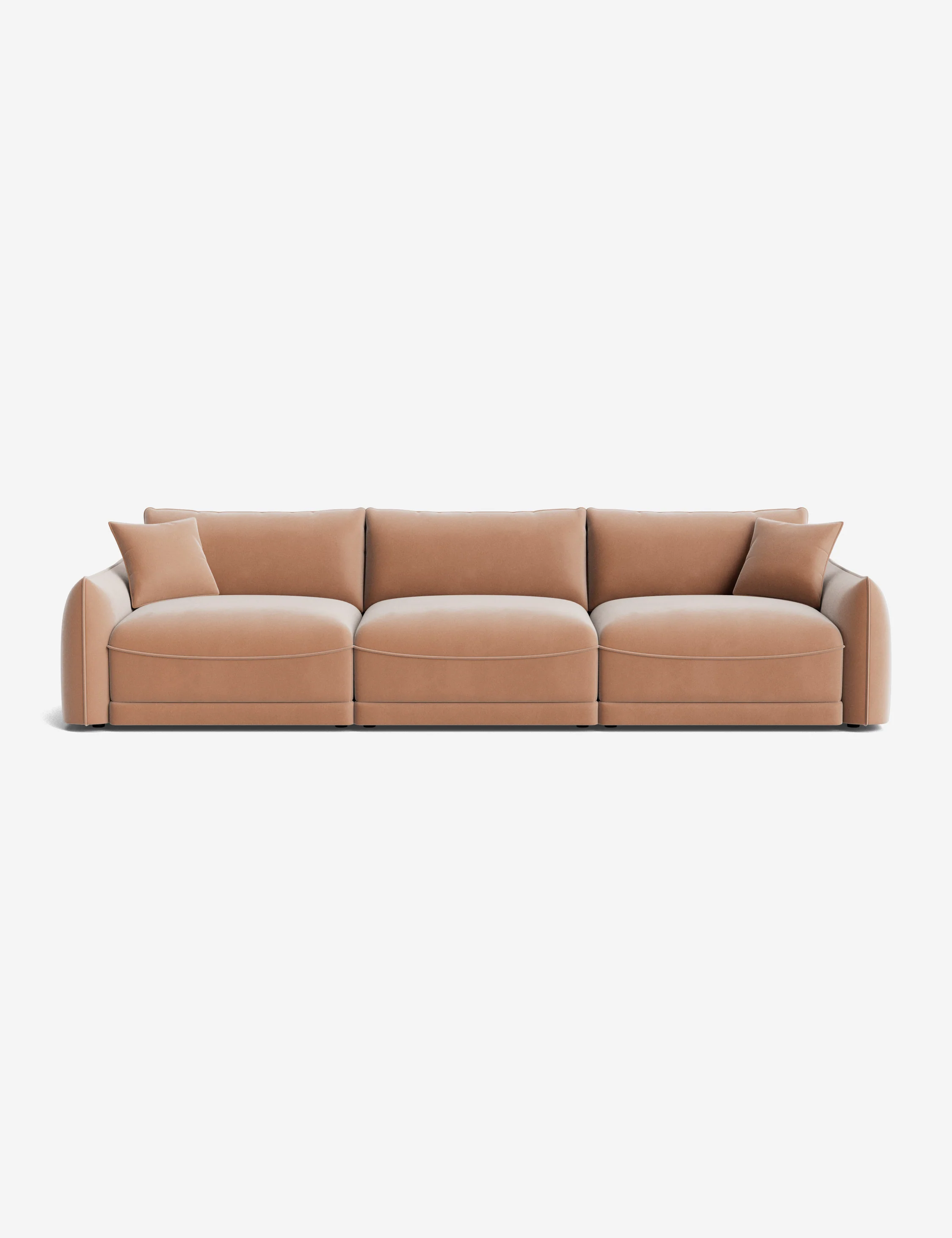 3-Piece Velvet Modular Sofa 3-Piece Velvet Modular Sofa