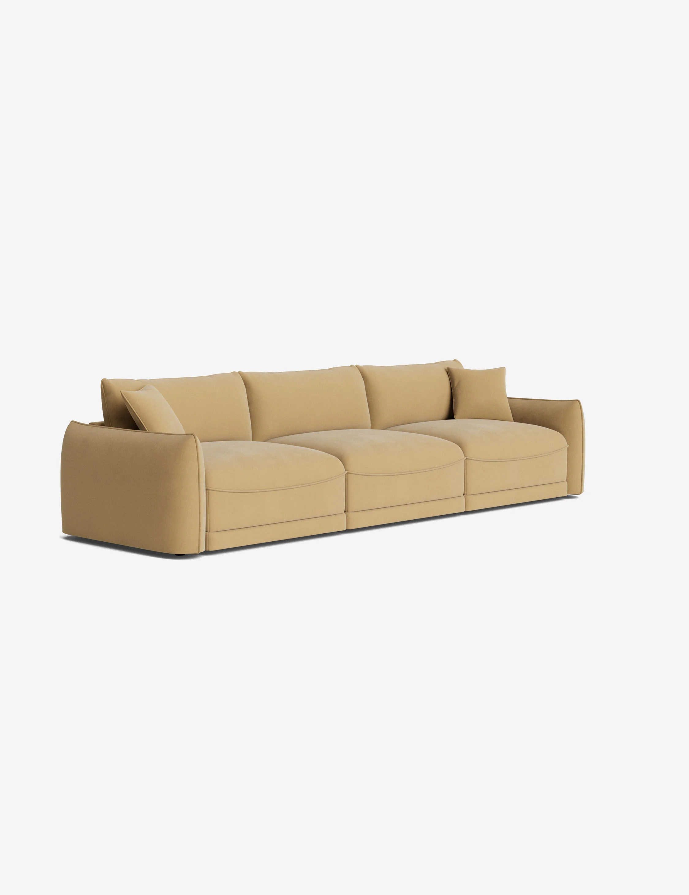 3-Piece Velvet Modular Sofa 3-Piece Velvet Modular Sofa