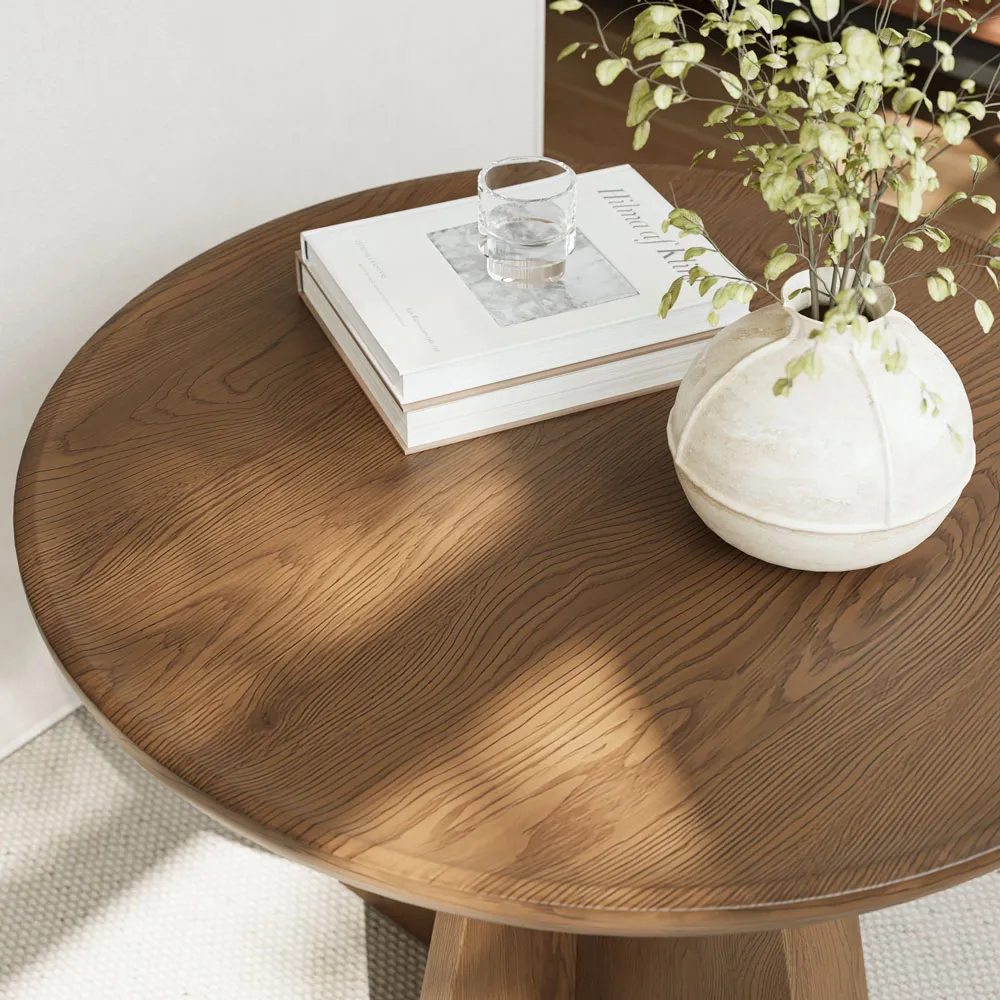 Walnut Round Side Table Walnut Round Side Table