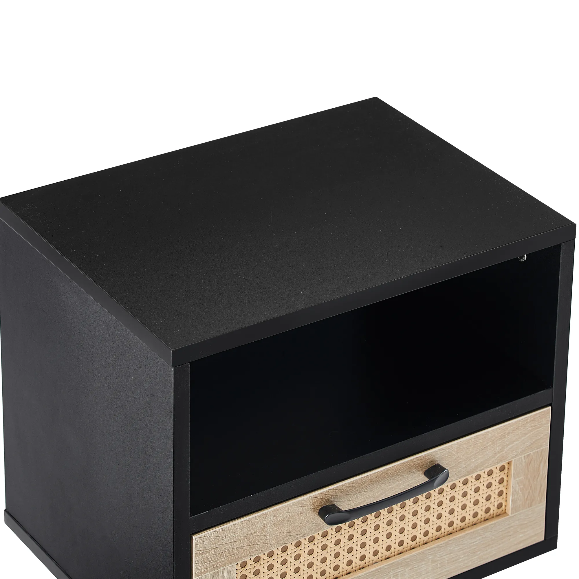 Modern Rattan Side Table with Storage Modern Rattan Side Table with Storage
