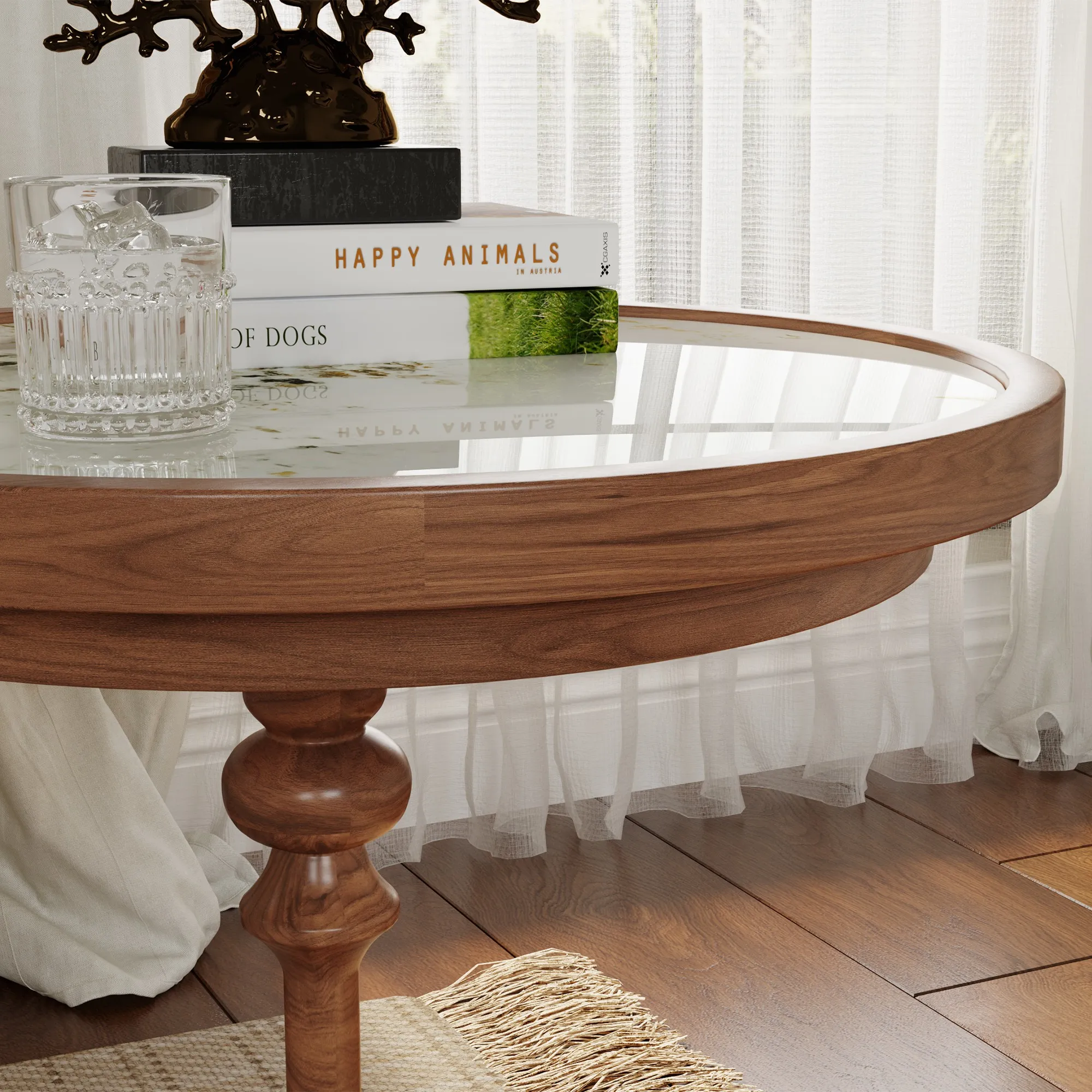 Mid-century Modern Round Side Tables