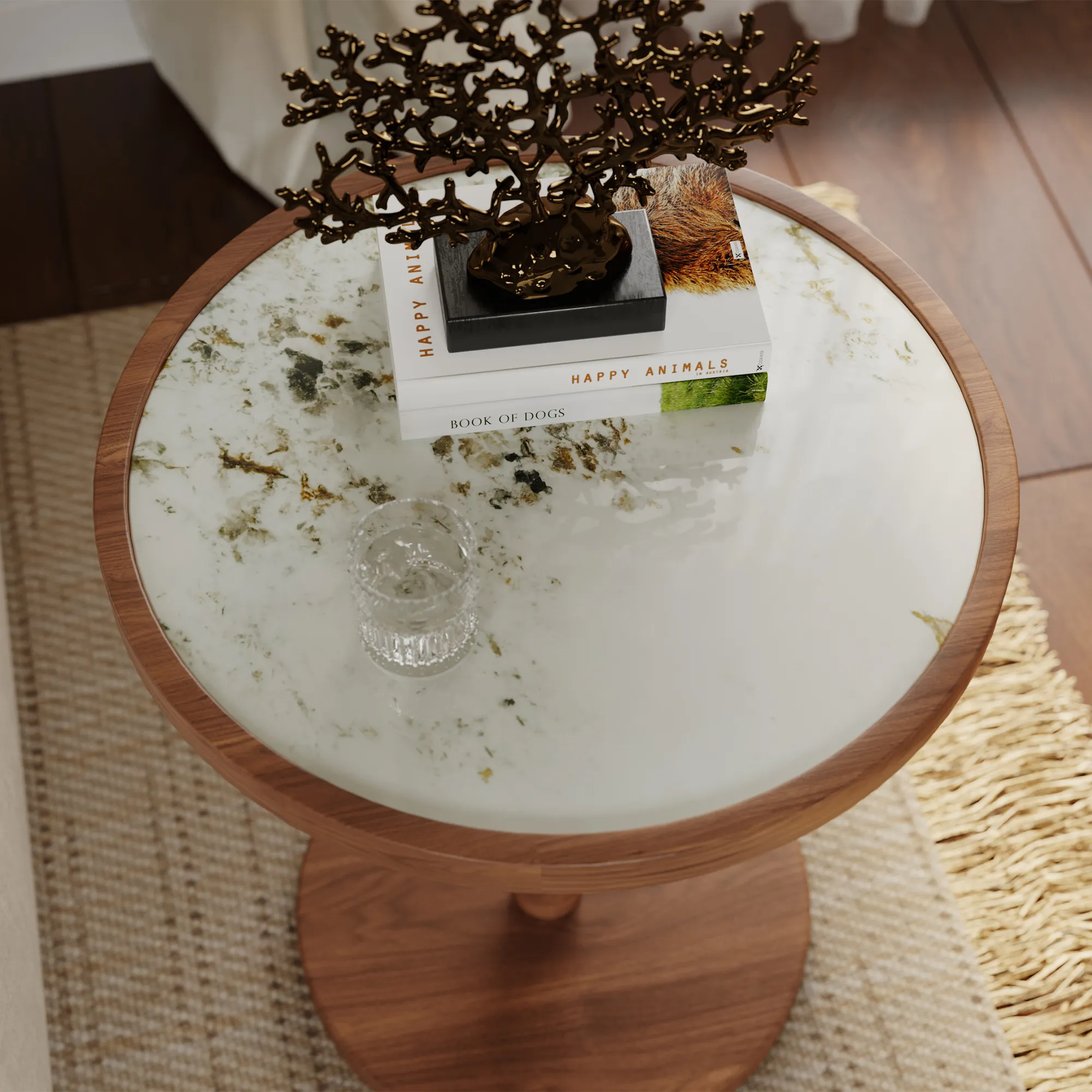 Mid-century Modern Round Side Tables