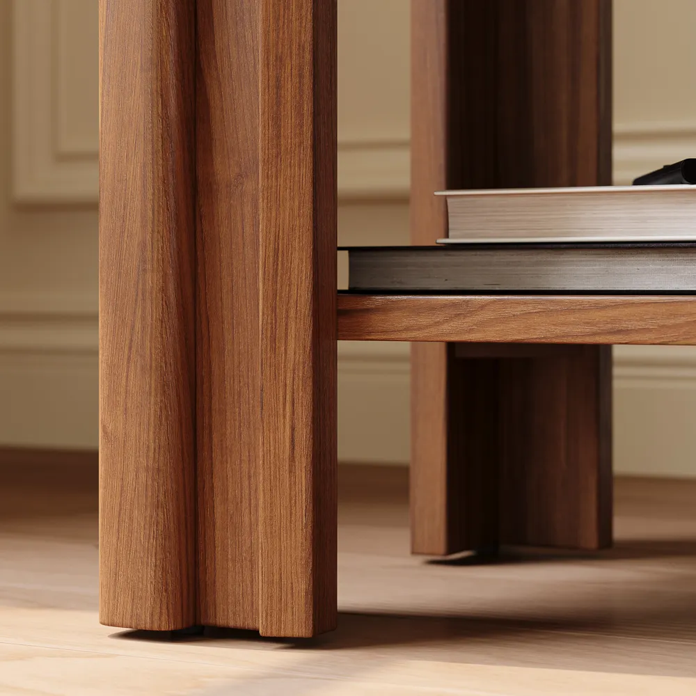 Mid-Century Walnut Side Table
