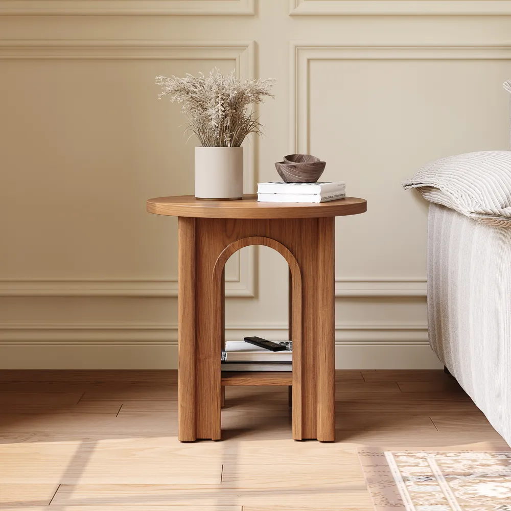 Mid-Century Walnut Side Table