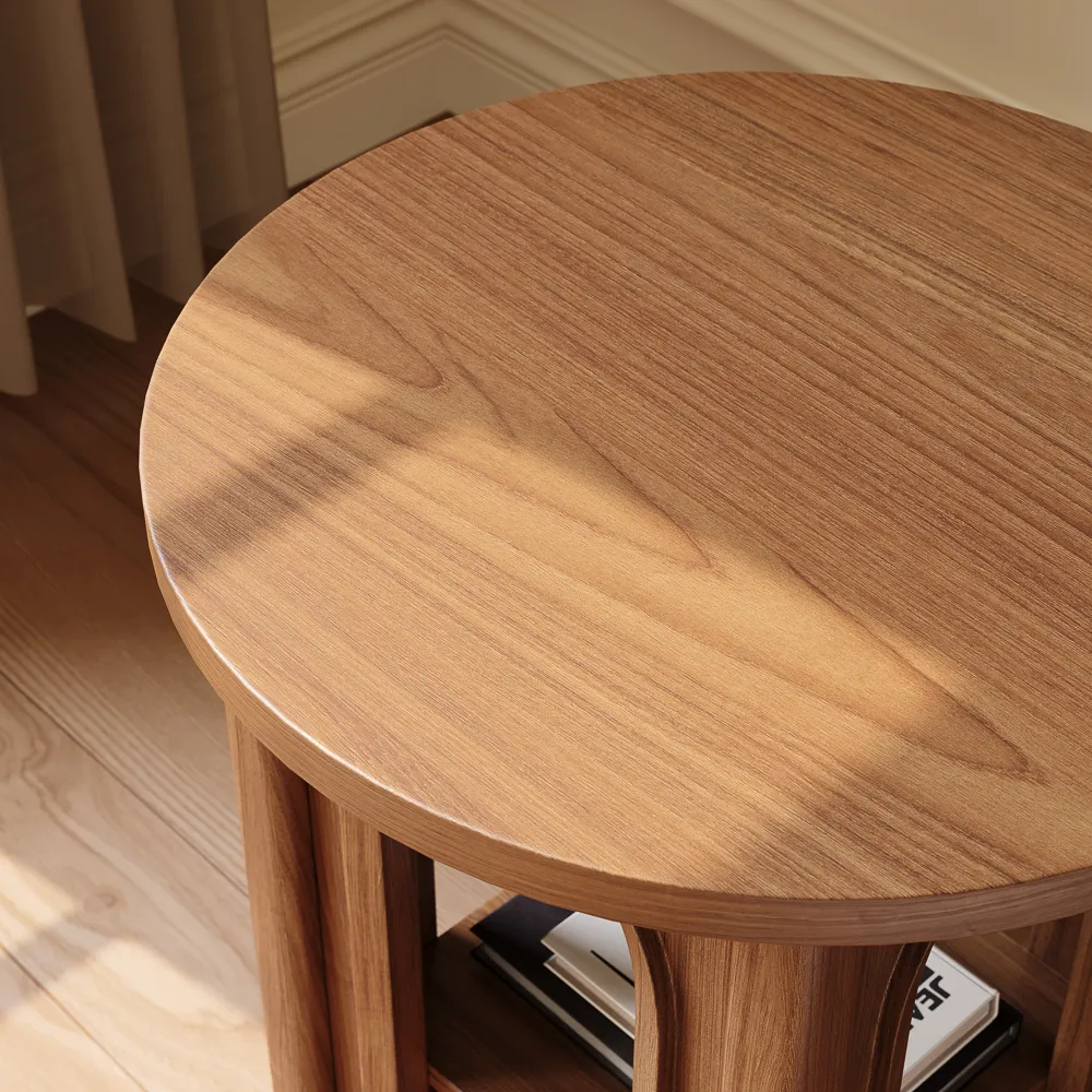 Mid-Century Walnut Side Table