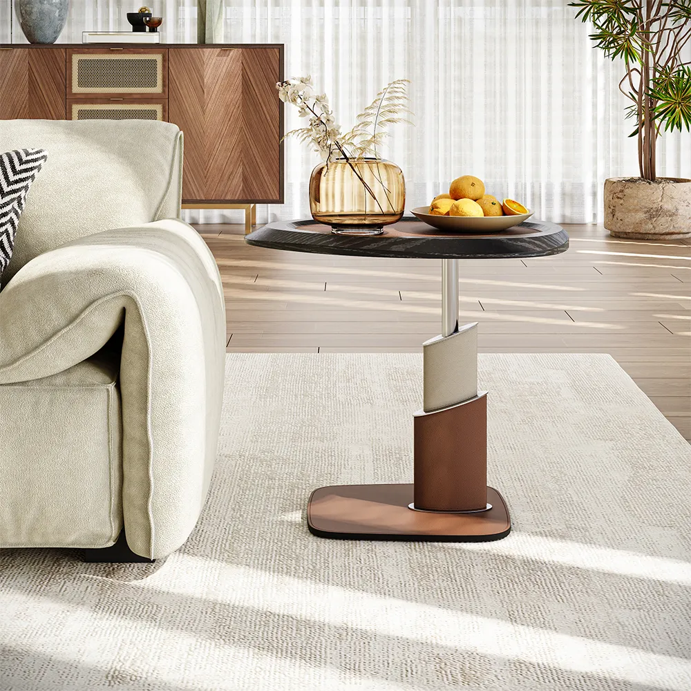 C-Shaped Mid-Century Side Table C-Shaped Mid-Century Side Table