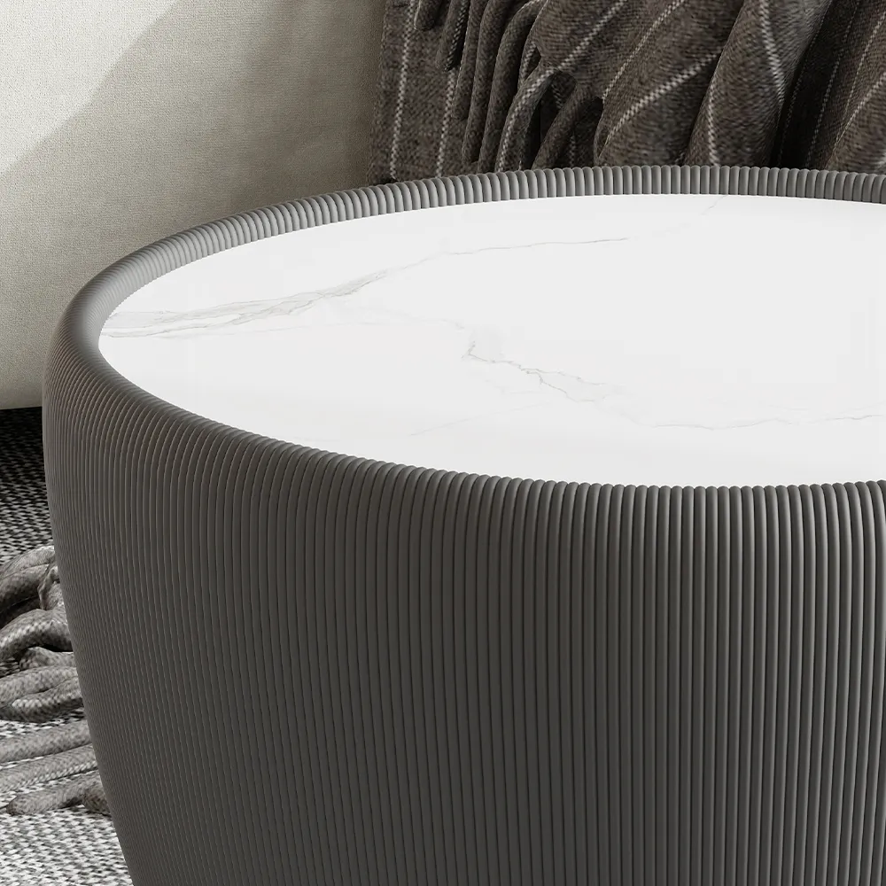Modern Drum Side Table