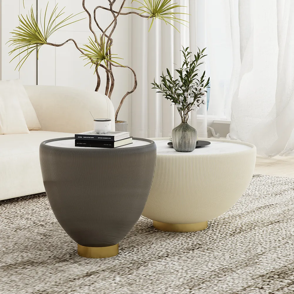 Modern Drum Side Table