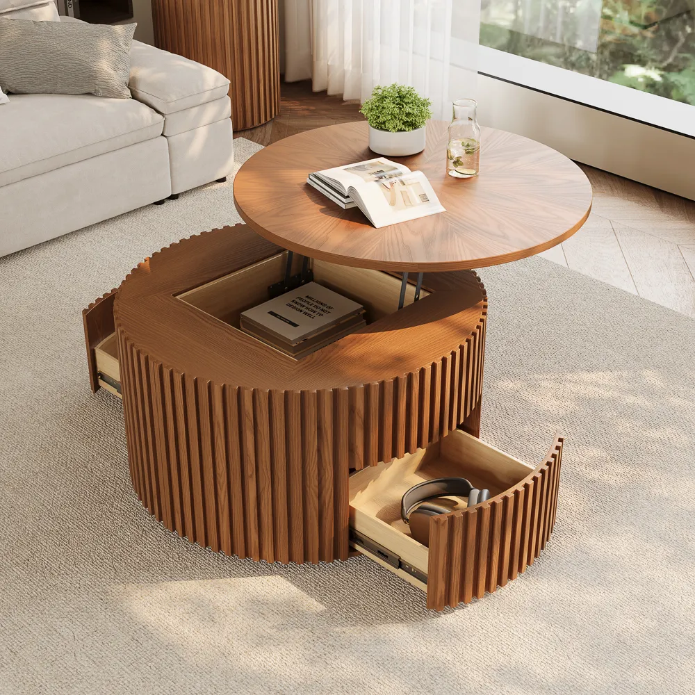 Lifting Top Round Coffee Table Lifting Top Round Coffee Table