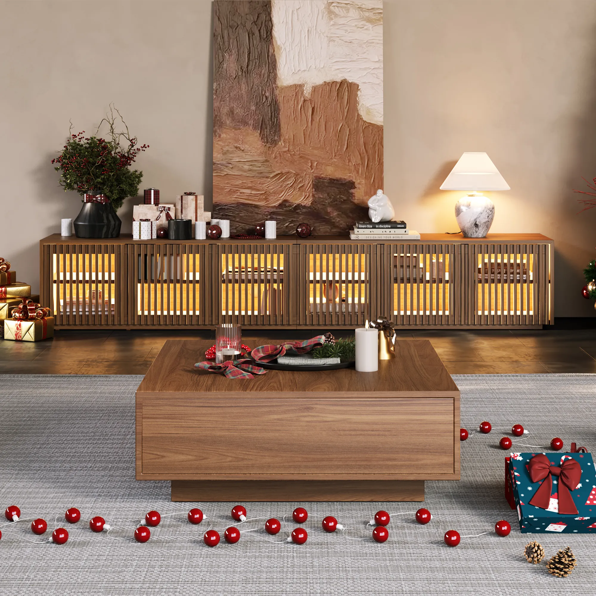 Square Wood Coffee Table with Storage Square Wood Coffee Table with Storage