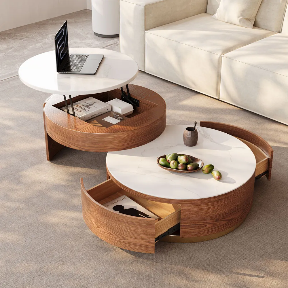 Lift-top Modern Nesting Coffee Table