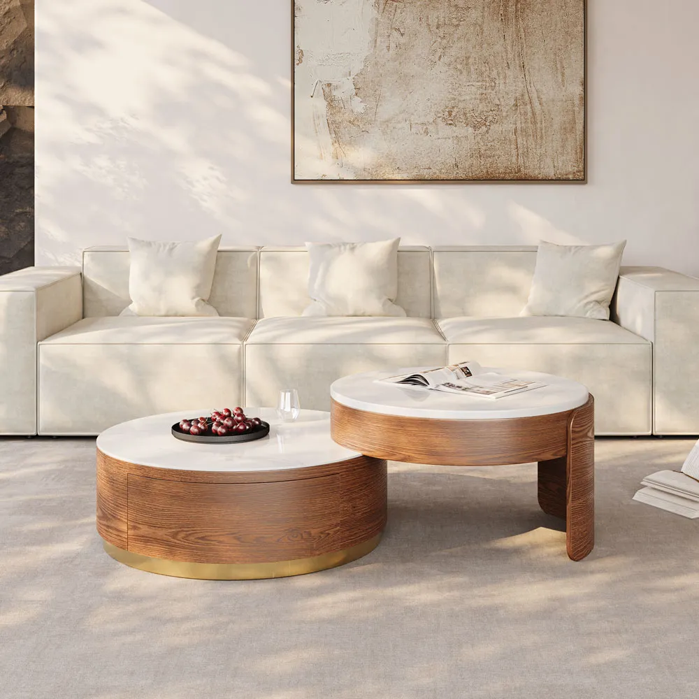 Lift-top Modern Nesting Coffee Table