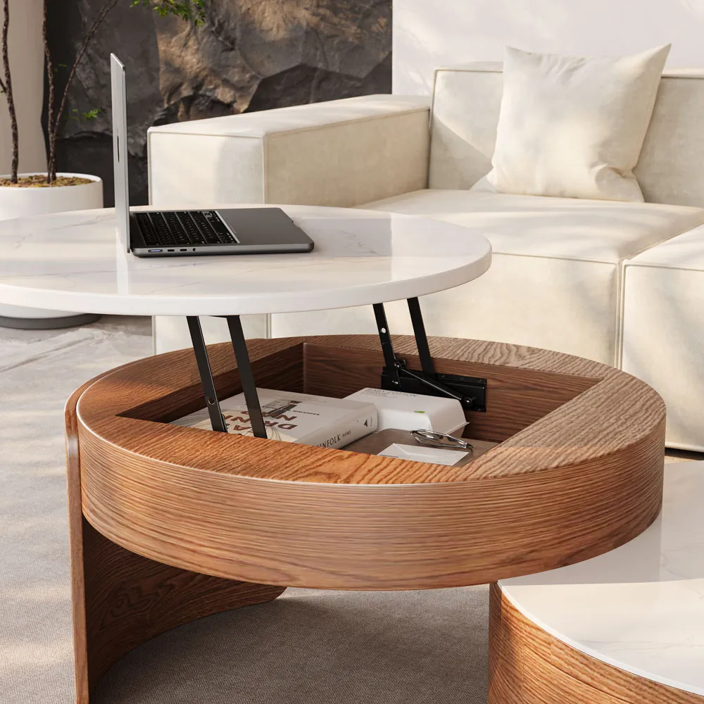 Lift-top Modern Nesting Coffee Table