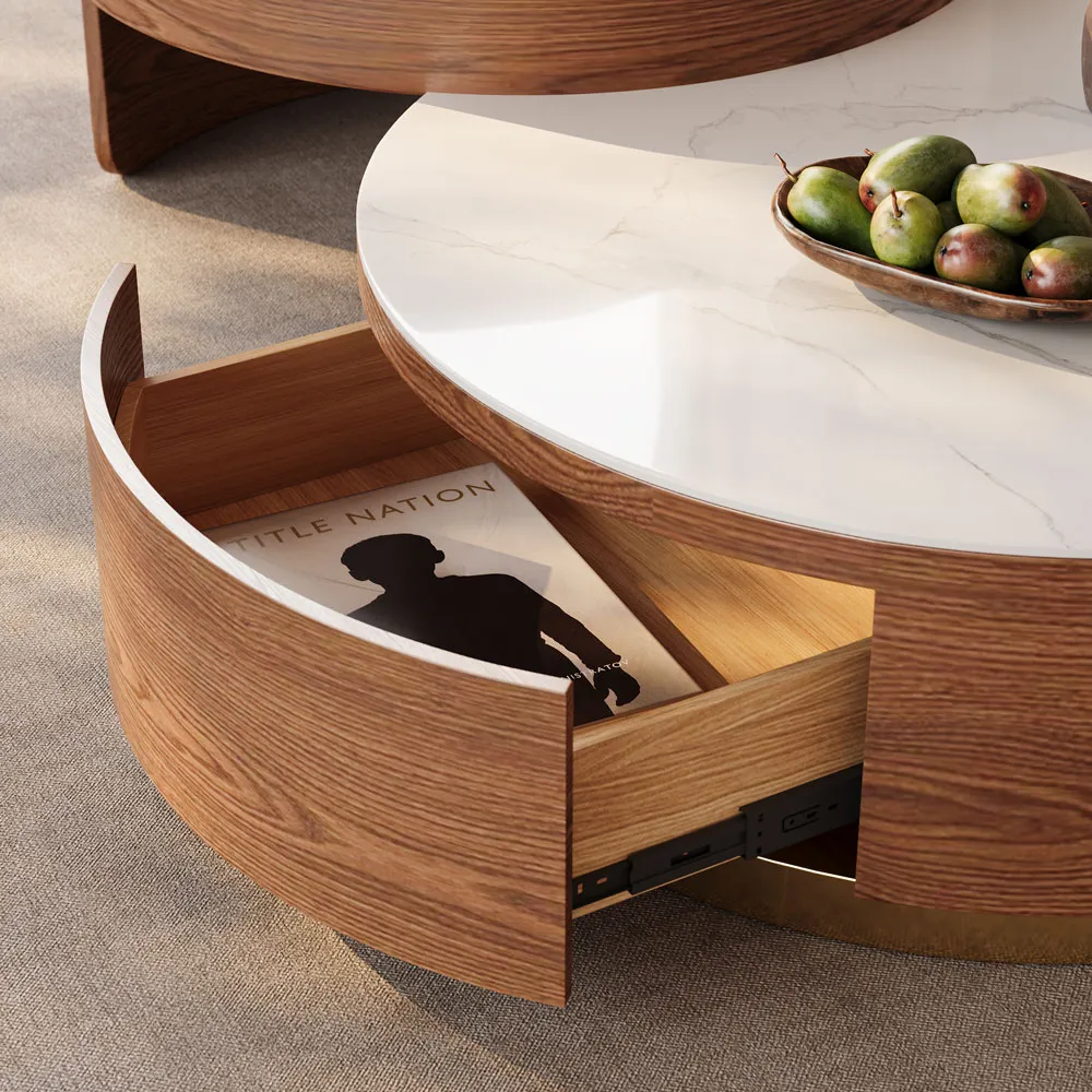 Lift-top Modern Nesting Coffee Table