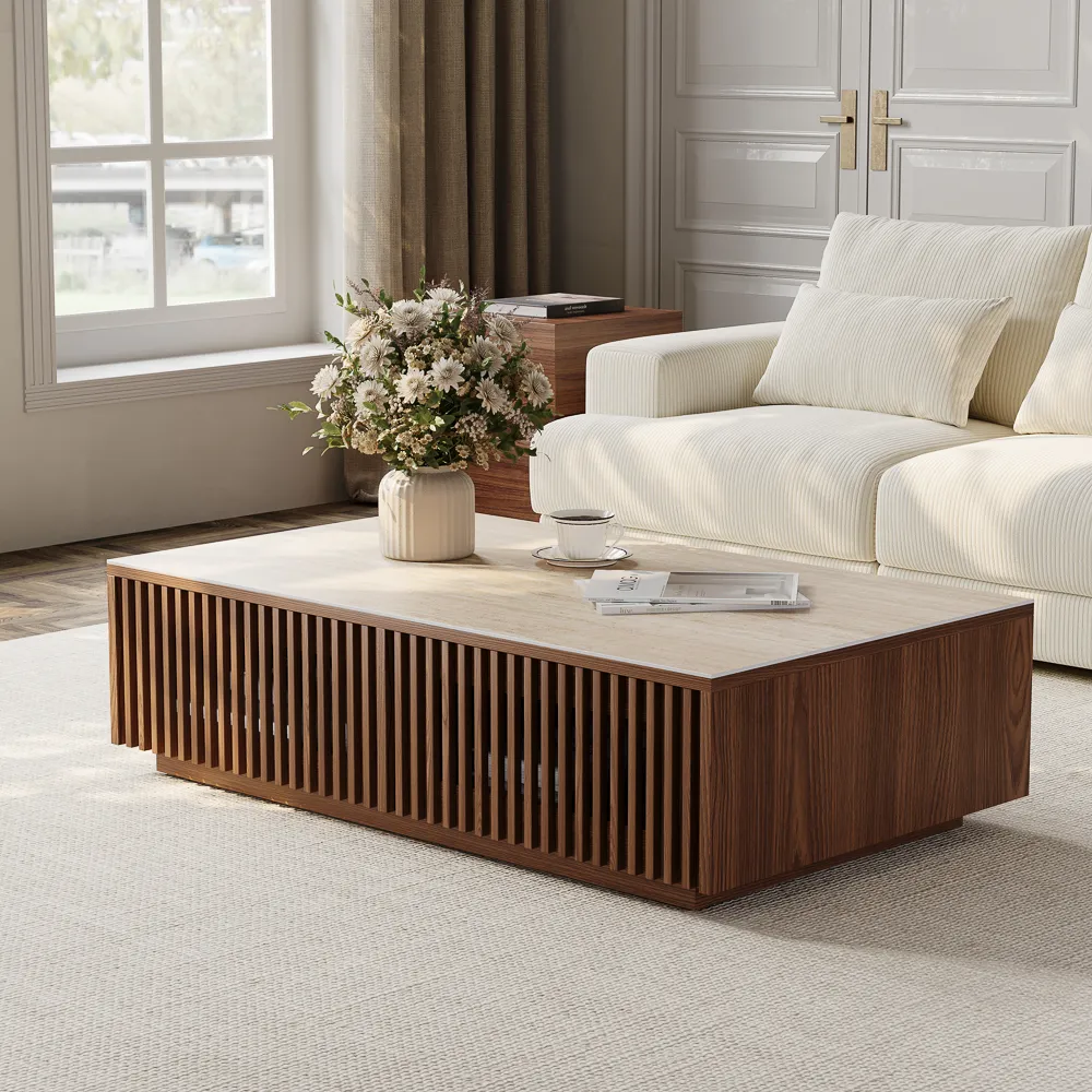 Rectangle Wood Coffee Table with Storage Rectangle Wood Coffee Table with Storage