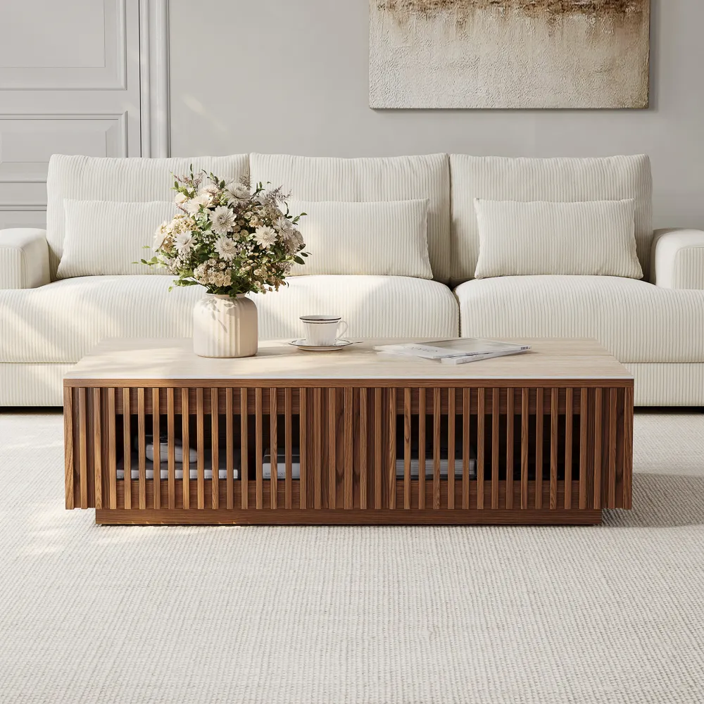 Rectangle Wood Coffee Table with Storage Rectangle Wood Coffee Table with Storage