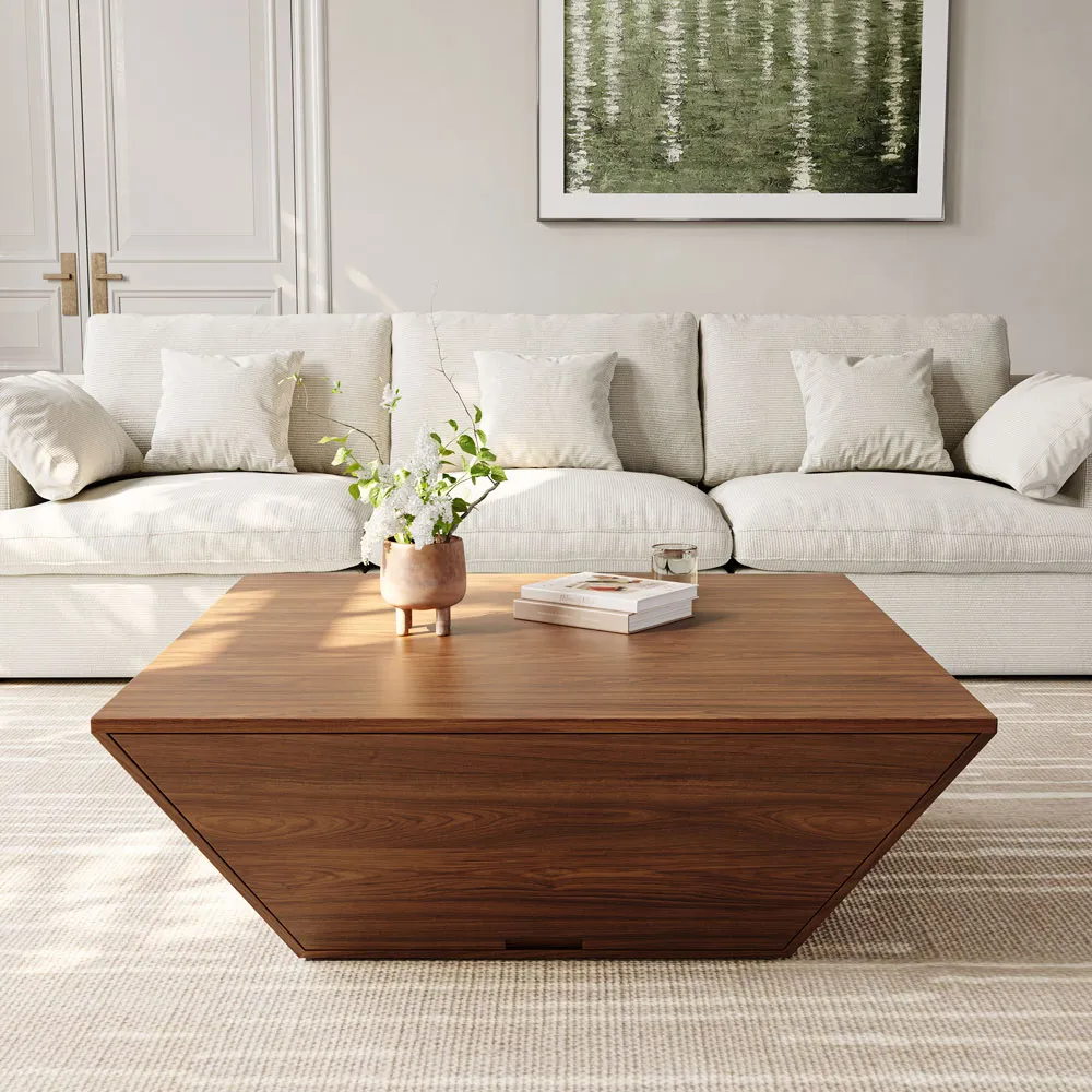 Square Wood Coffee Table with Storage Square Wood Coffee Table with Storage