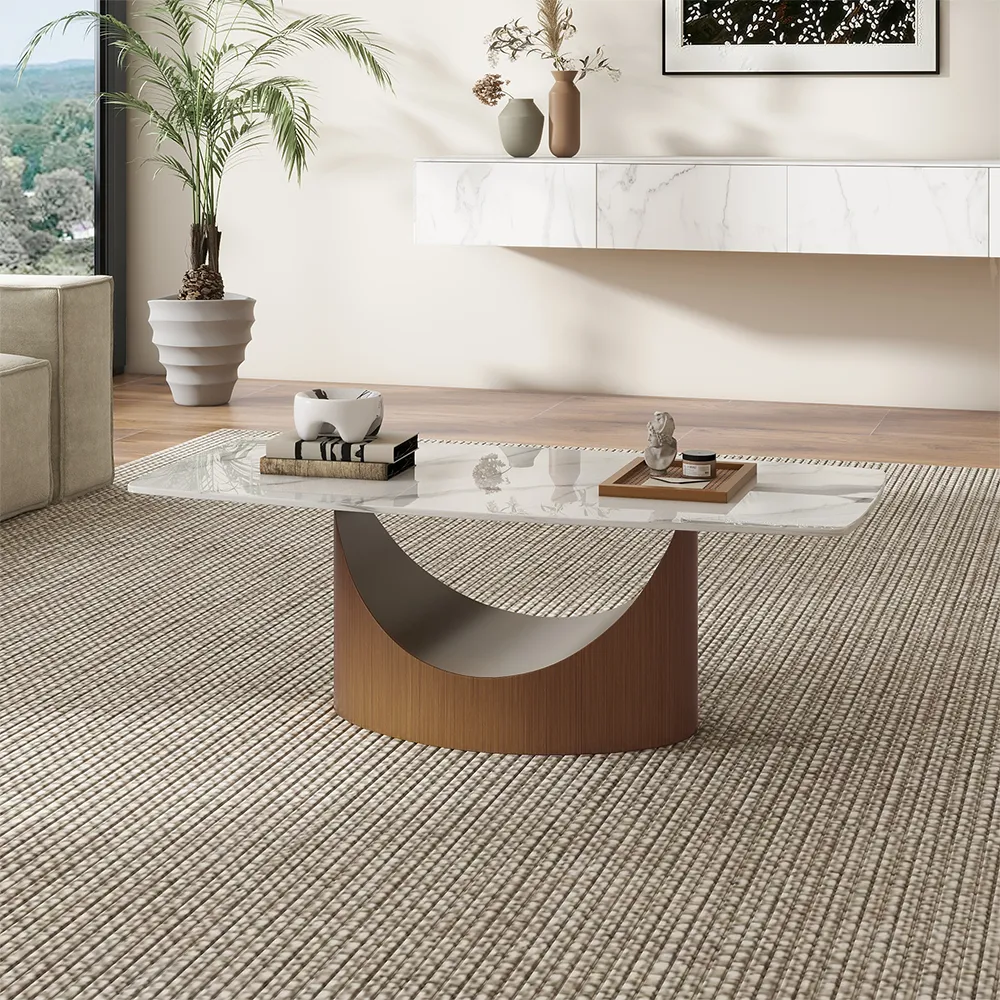 Sintered Stone Glossy Coffee Table Sintered Stone Glossy Coffee Table
