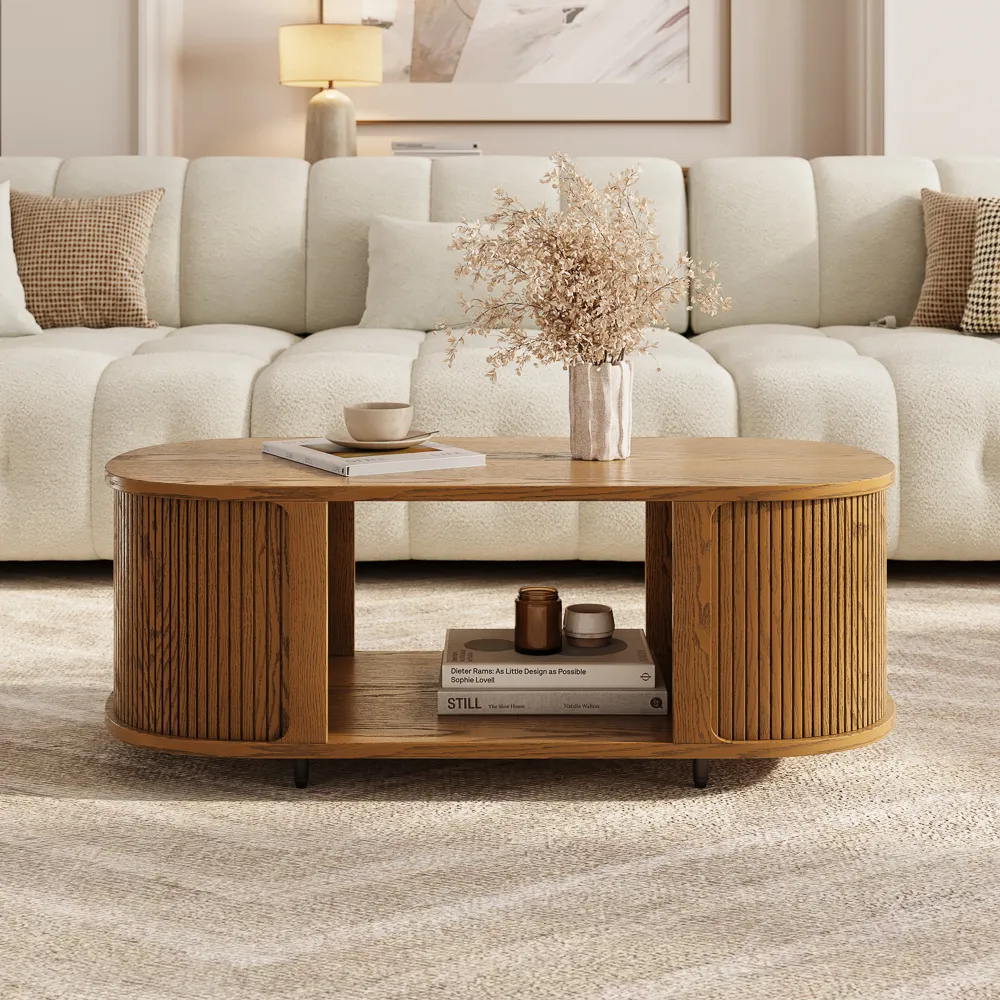  Mid-Century Modern Fluted Coffee Table