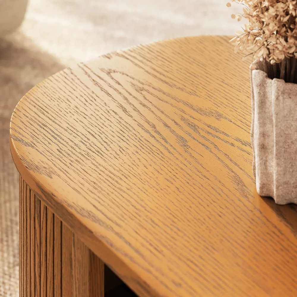  Mid-Century Modern Fluted Coffee Table