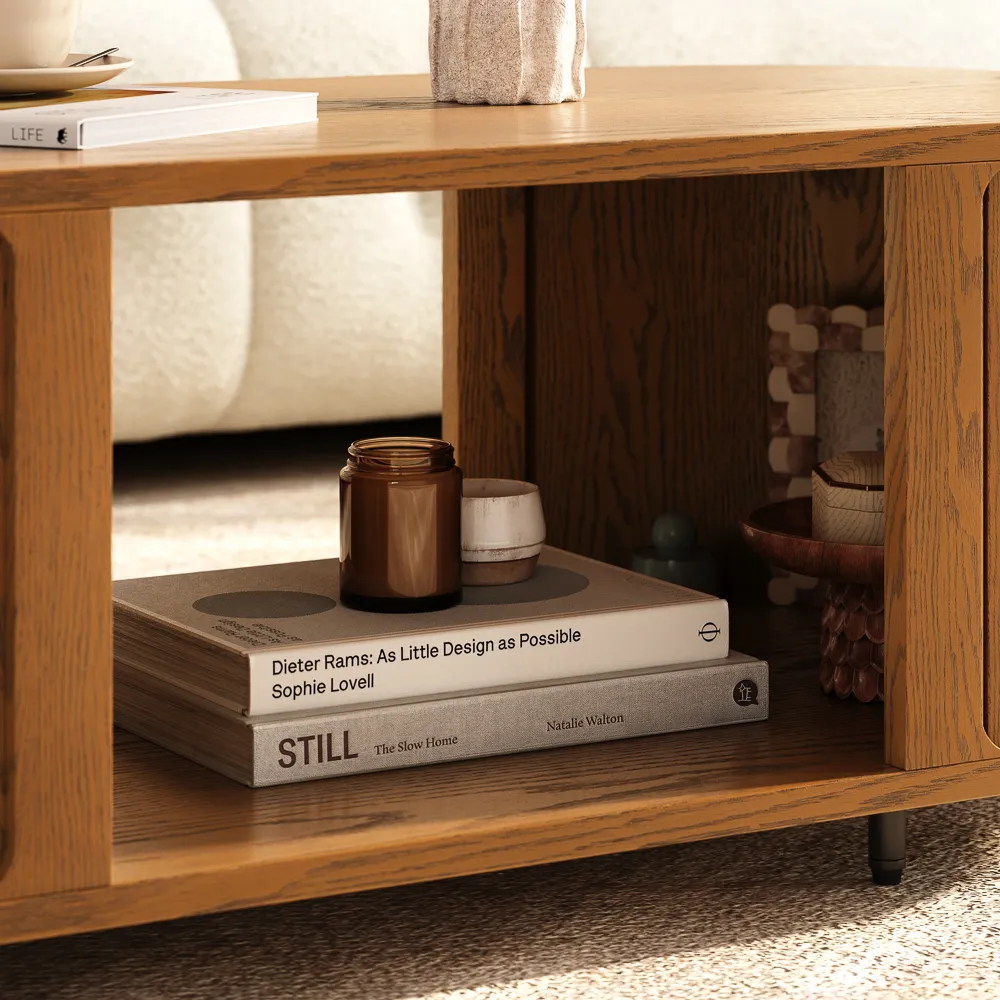  Mid-Century Modern Fluted Coffee Table