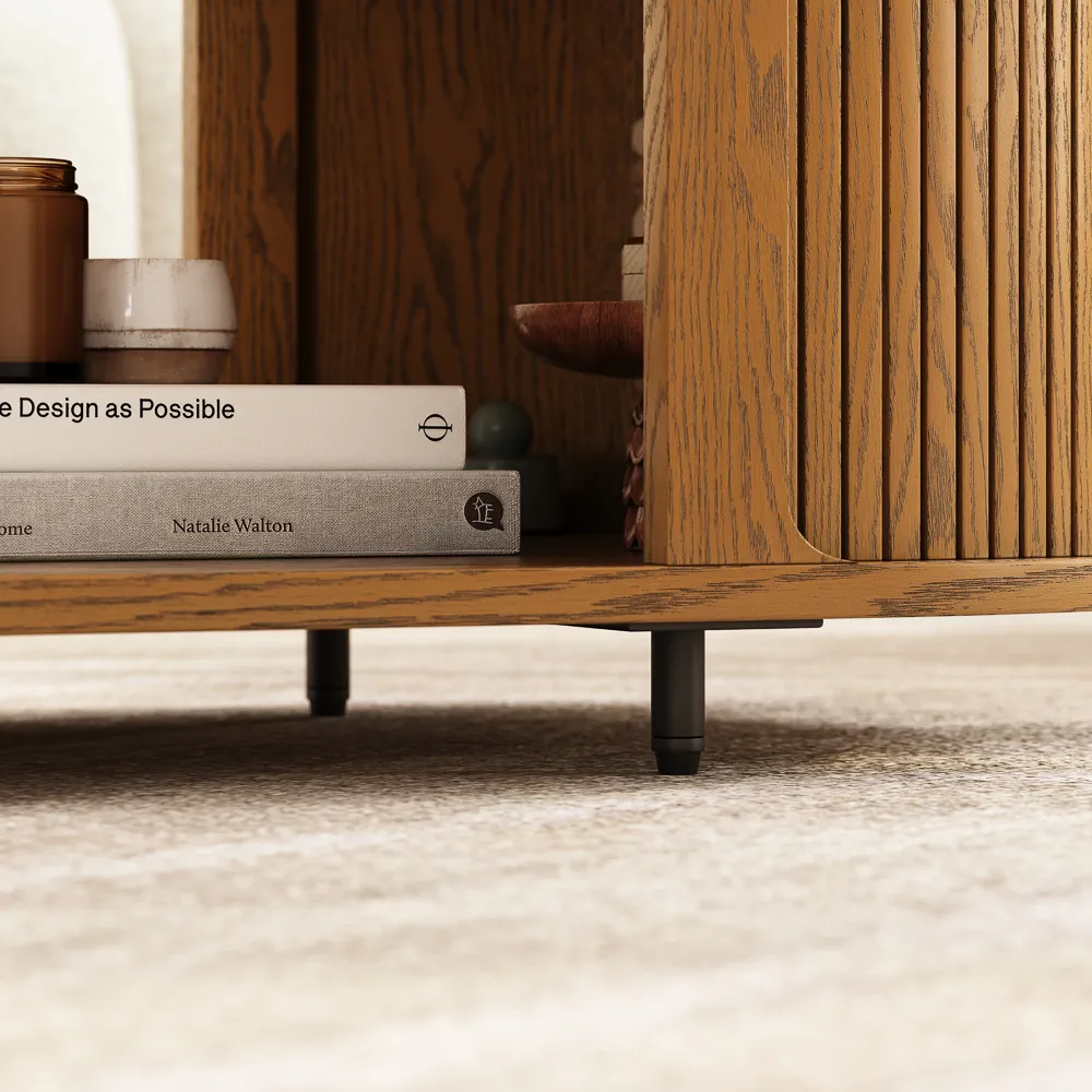  Mid-Century Modern Fluted Coffee Table