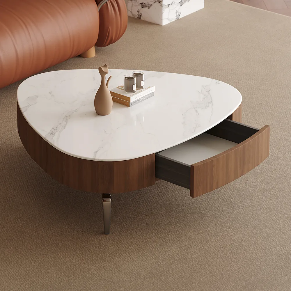 Sintered Stone Top Coffee Table with Storage Sintered Stone Top Coffee Table with Storage