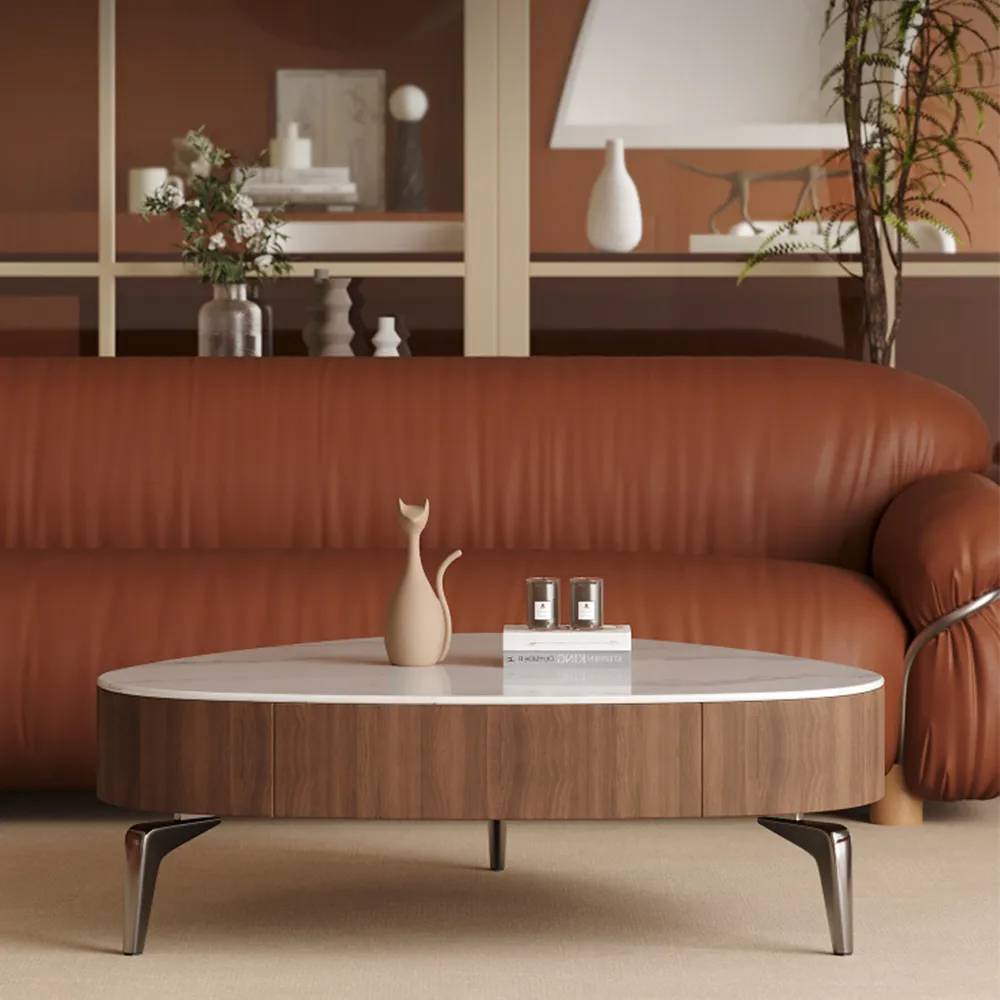 Sintered Stone Top Coffee Table with Storage Sintered Stone Top Coffee Table with Storage