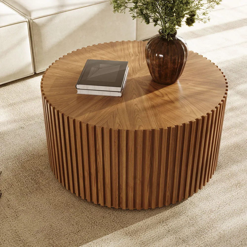 Fluted Round Coffee Table Fluted Round Coffee Table