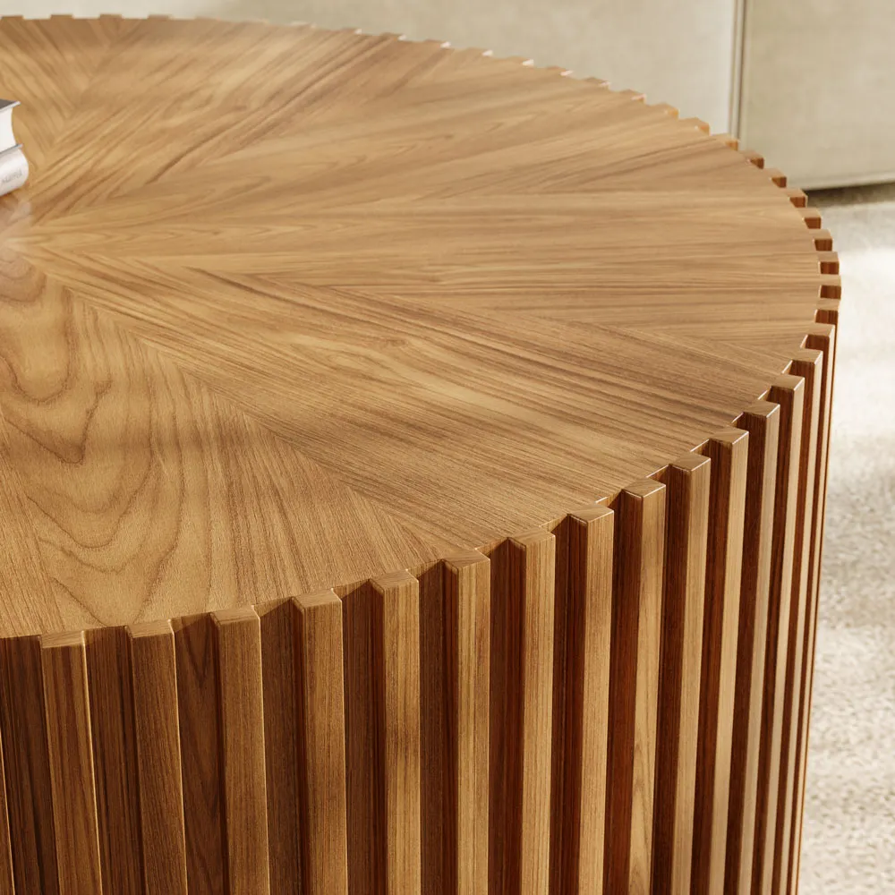 2026050711221290 Fluted Round Coffee Table