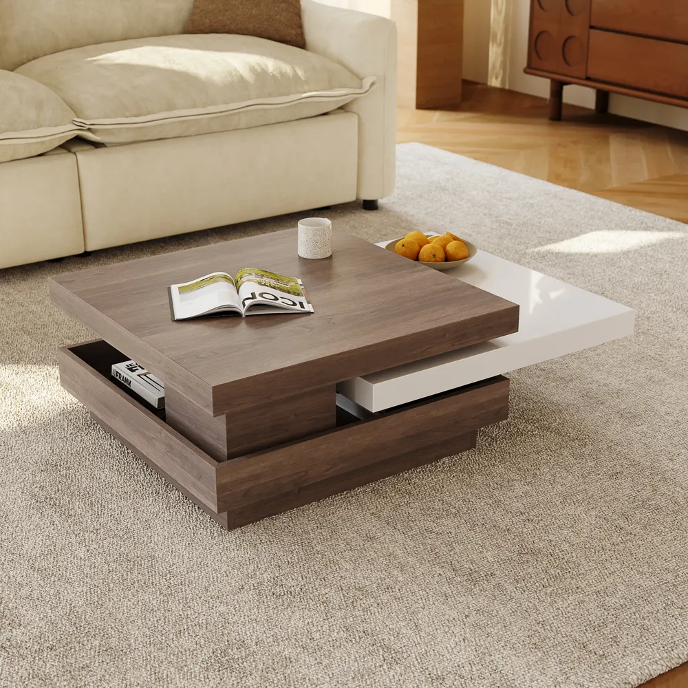 Square Rotating Coffee Table Square Rotating Coffee Table