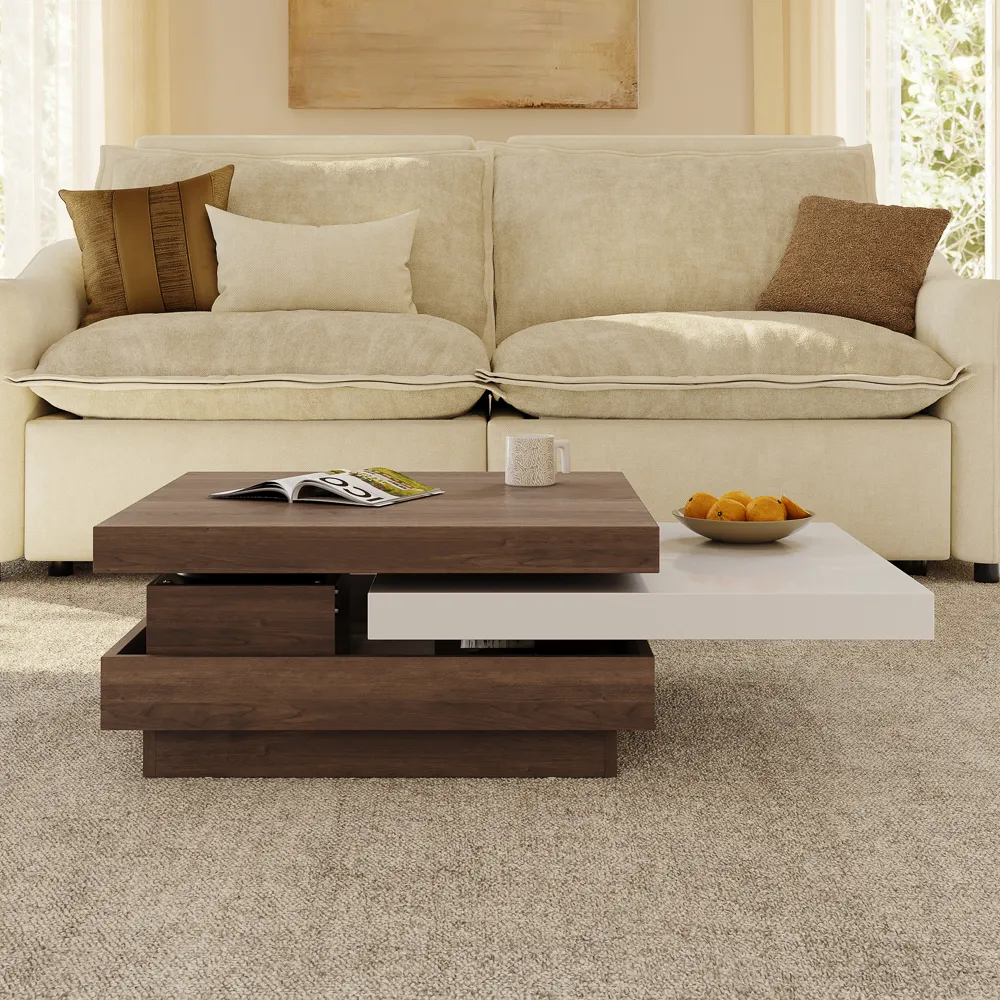 Square Rotating Coffee Table Square Rotating Coffee Table