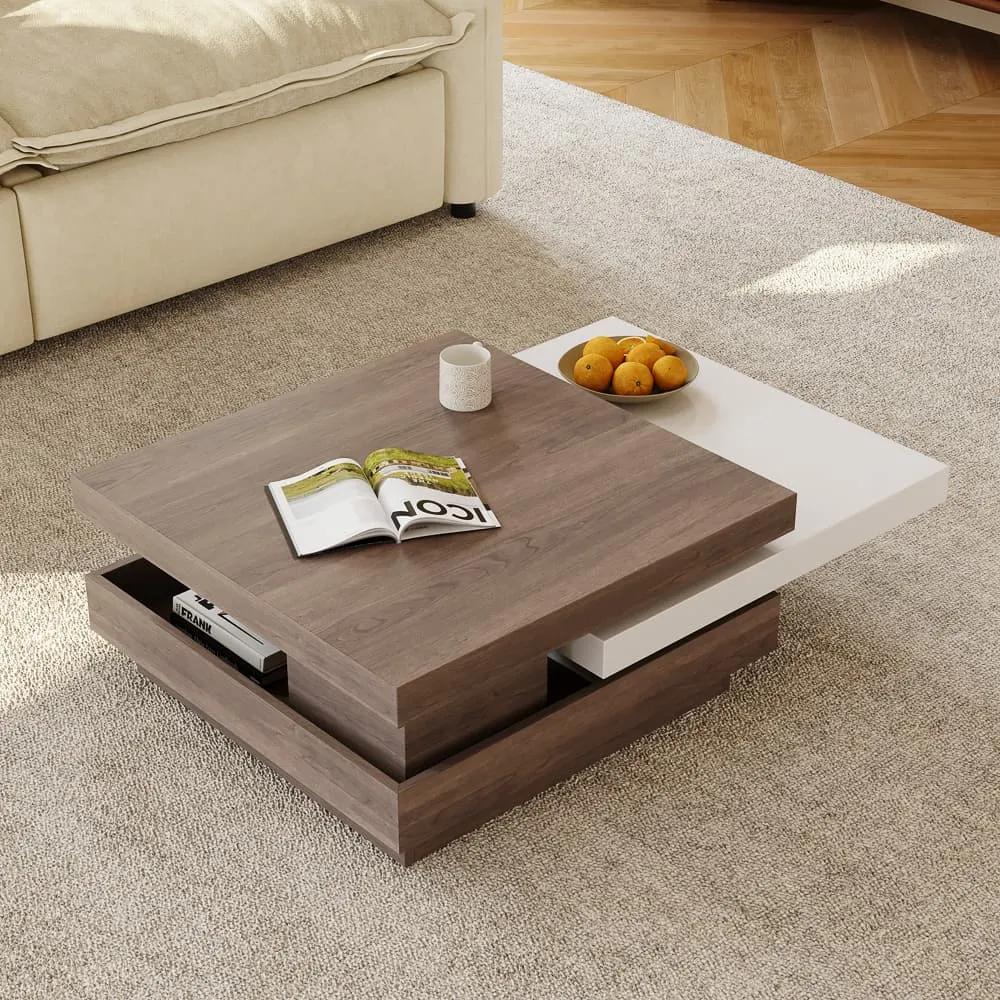 Square Rotating Coffee Table Square Rotating Coffee Table