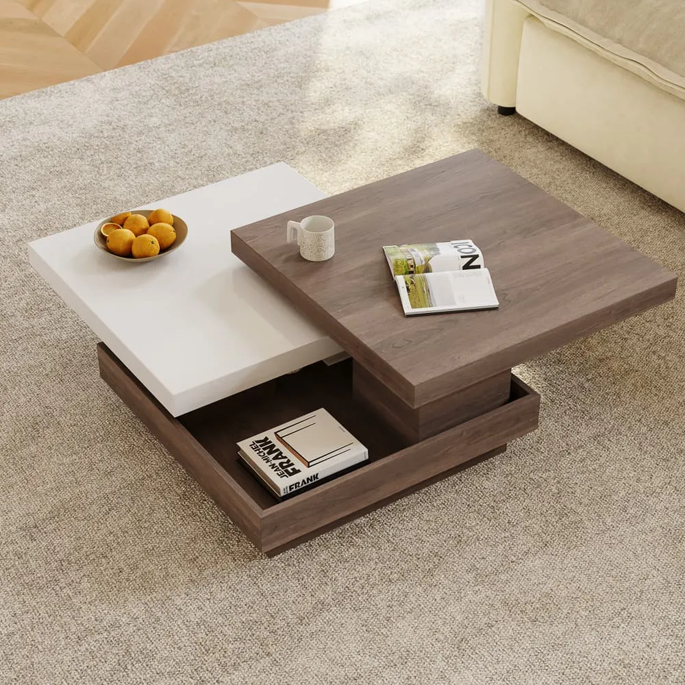 Square Rotating Coffee Table Square Rotating Coffee Table