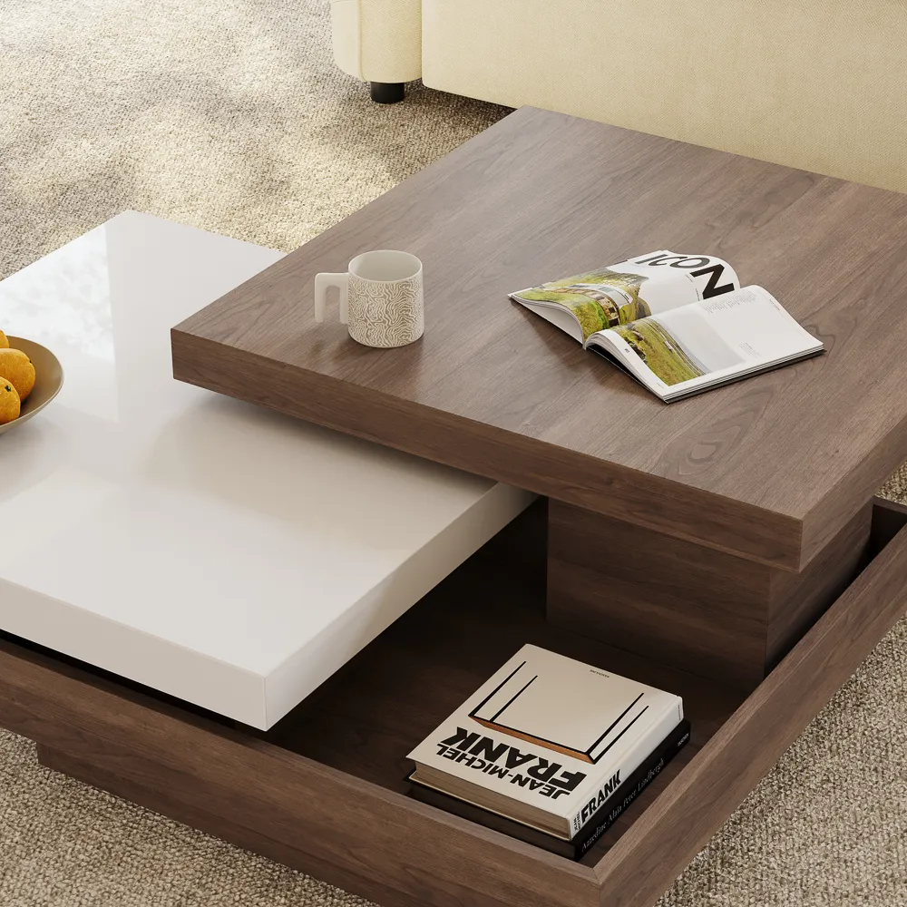 Square Rotating Coffee Table Square Rotating Coffee Table