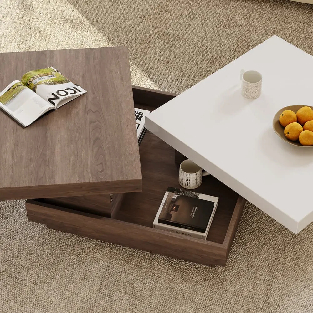 Square Rotating Coffee Table Square Rotating Coffee Table