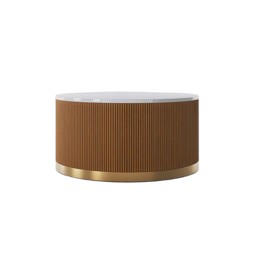 Round Fluted Coffee Table