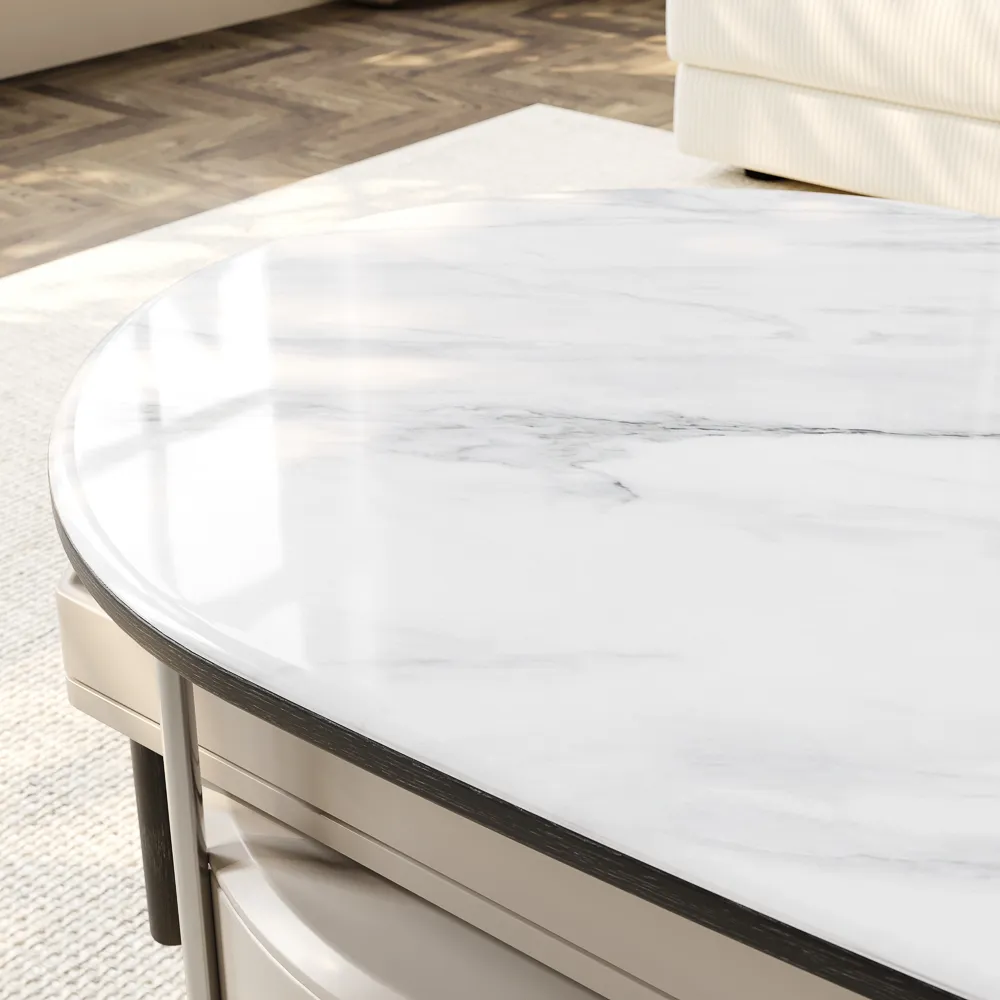 Extendable Modern Coffee Table with Storage