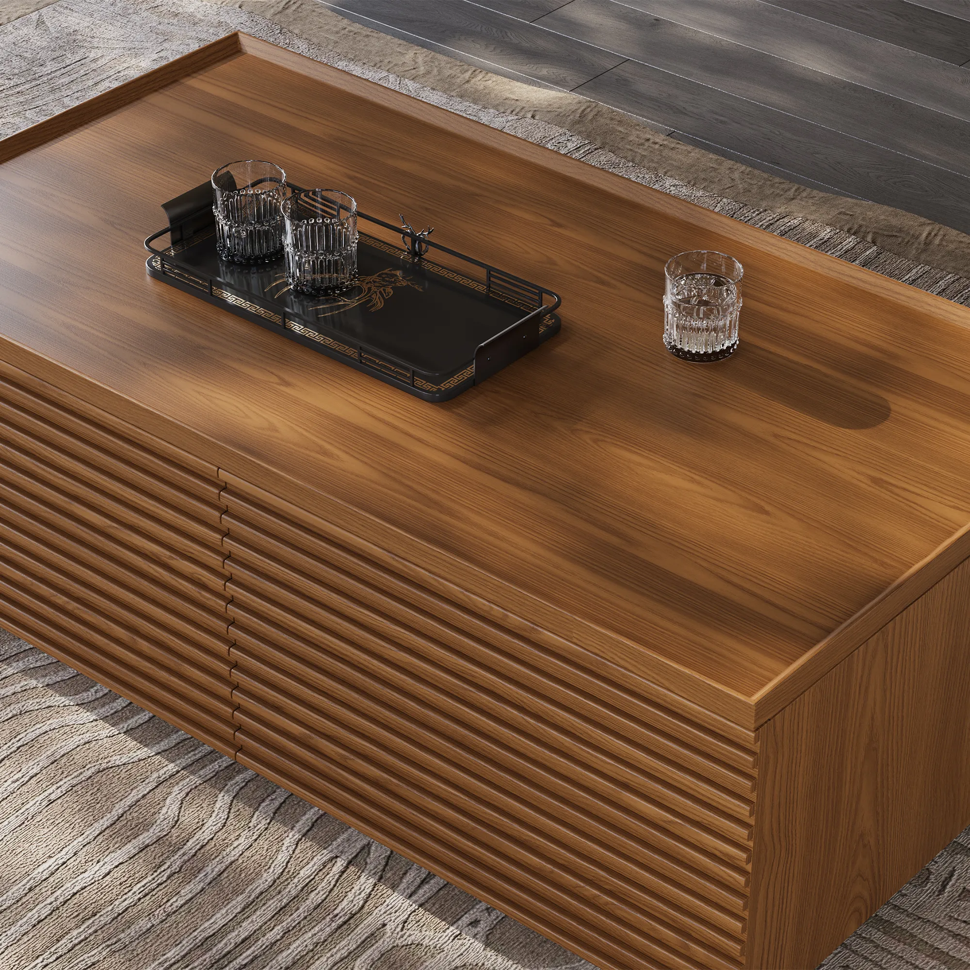 Fluted Rectangular Coffee Table Fluted Rectangular Coffee Table