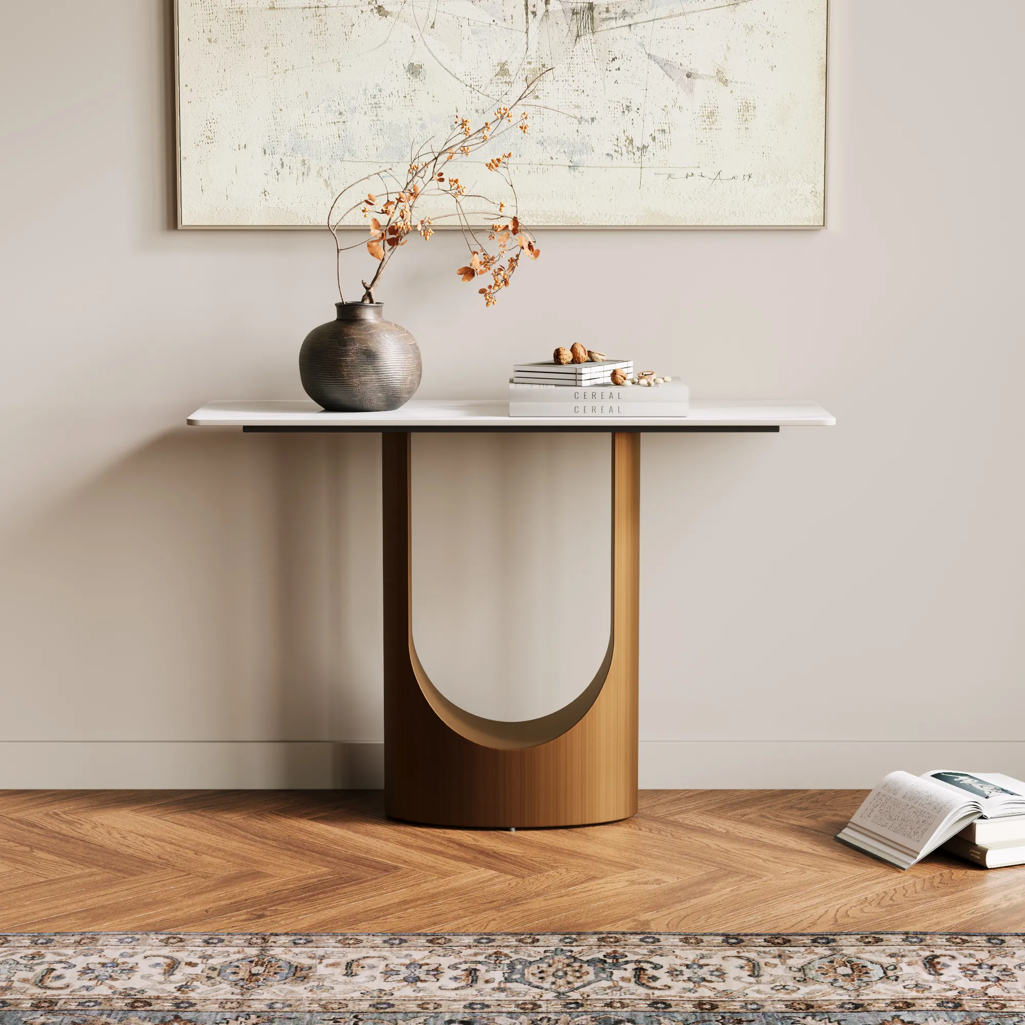 Modern Sintered Stone Console Table