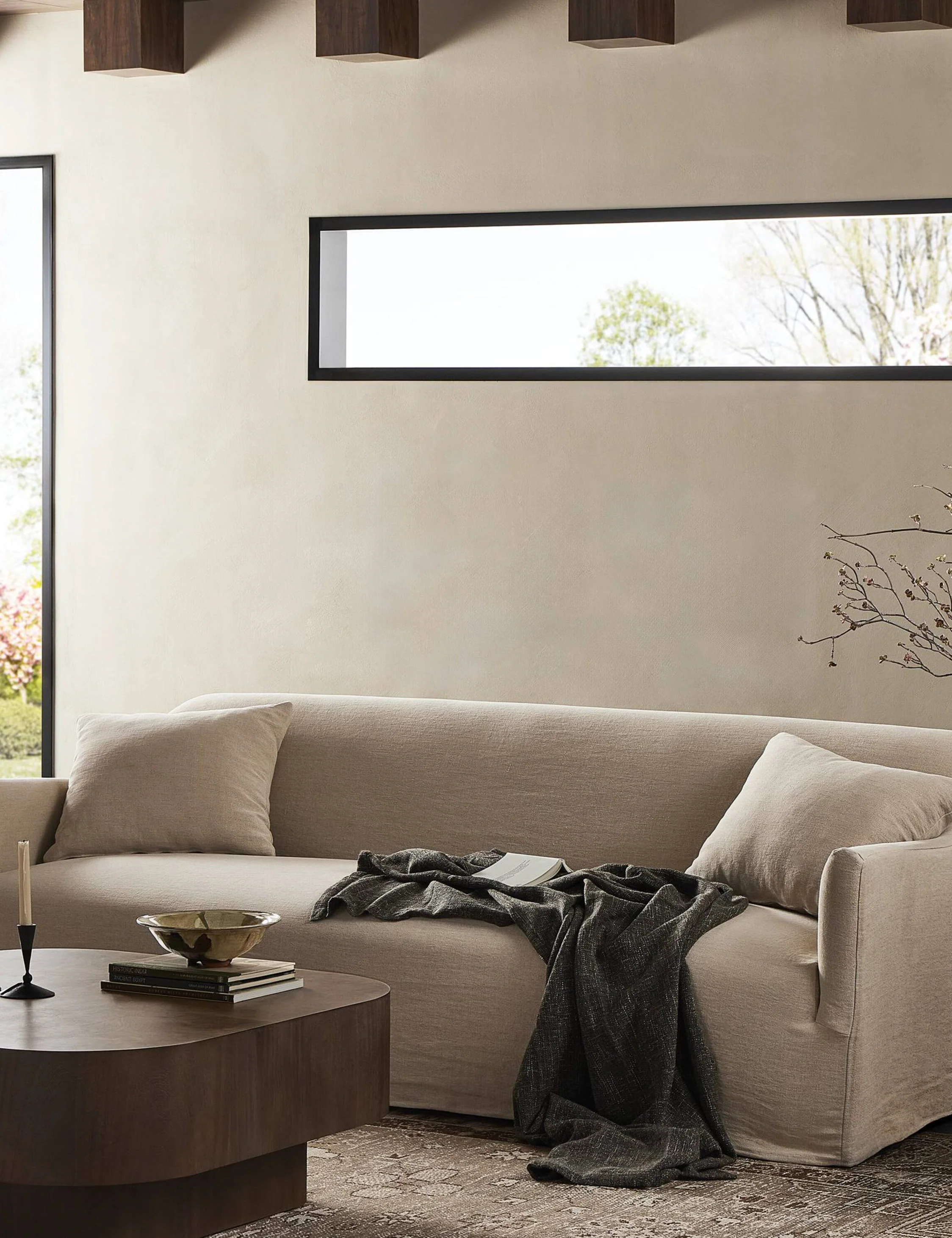 Dune-colored Linen Sofa Dune-colored Linen Sofa