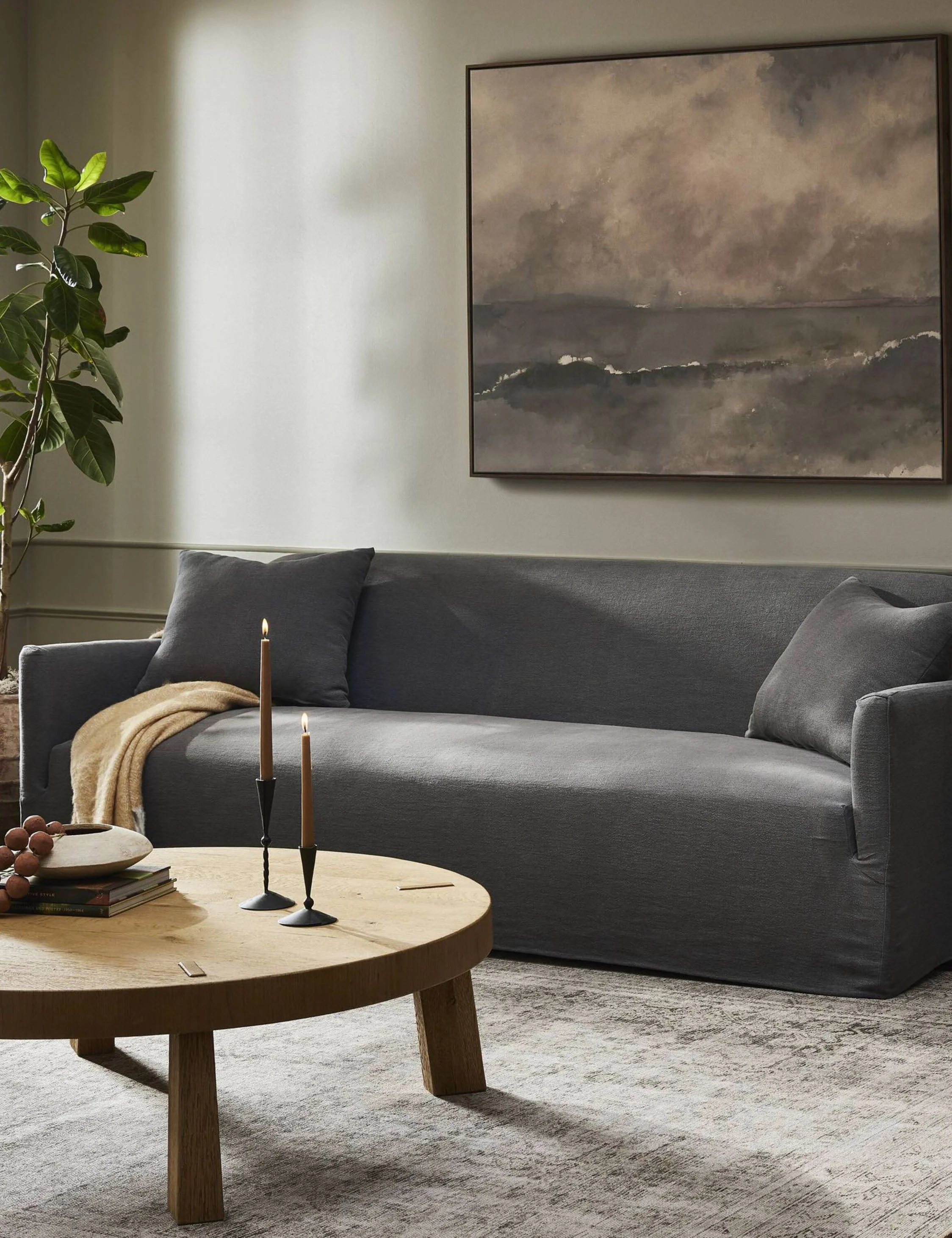 Dune-colored Linen Sofa Dune-colored Linen Sofa