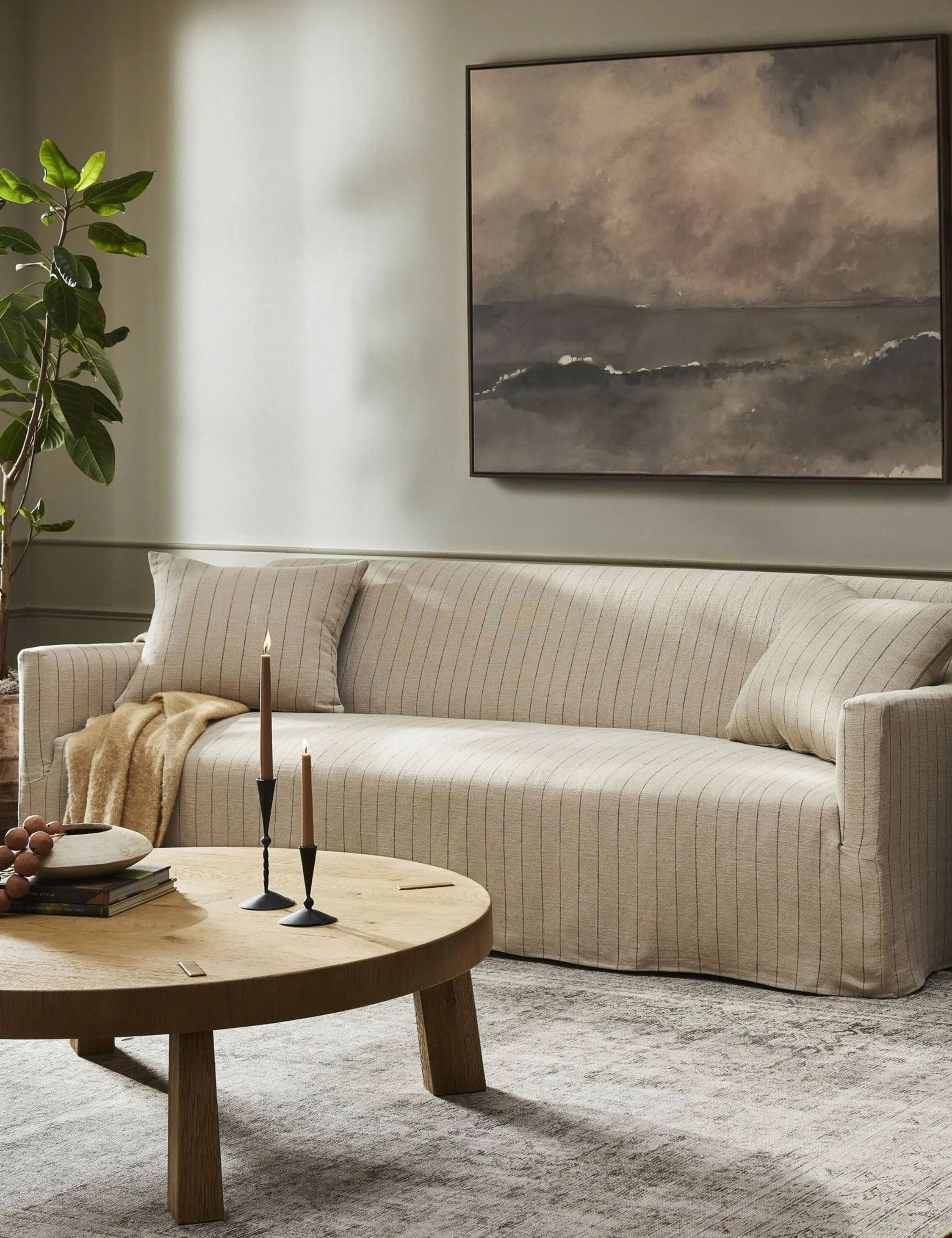 Dune-colored Linen Sofa Dune-colored Linen Sofa