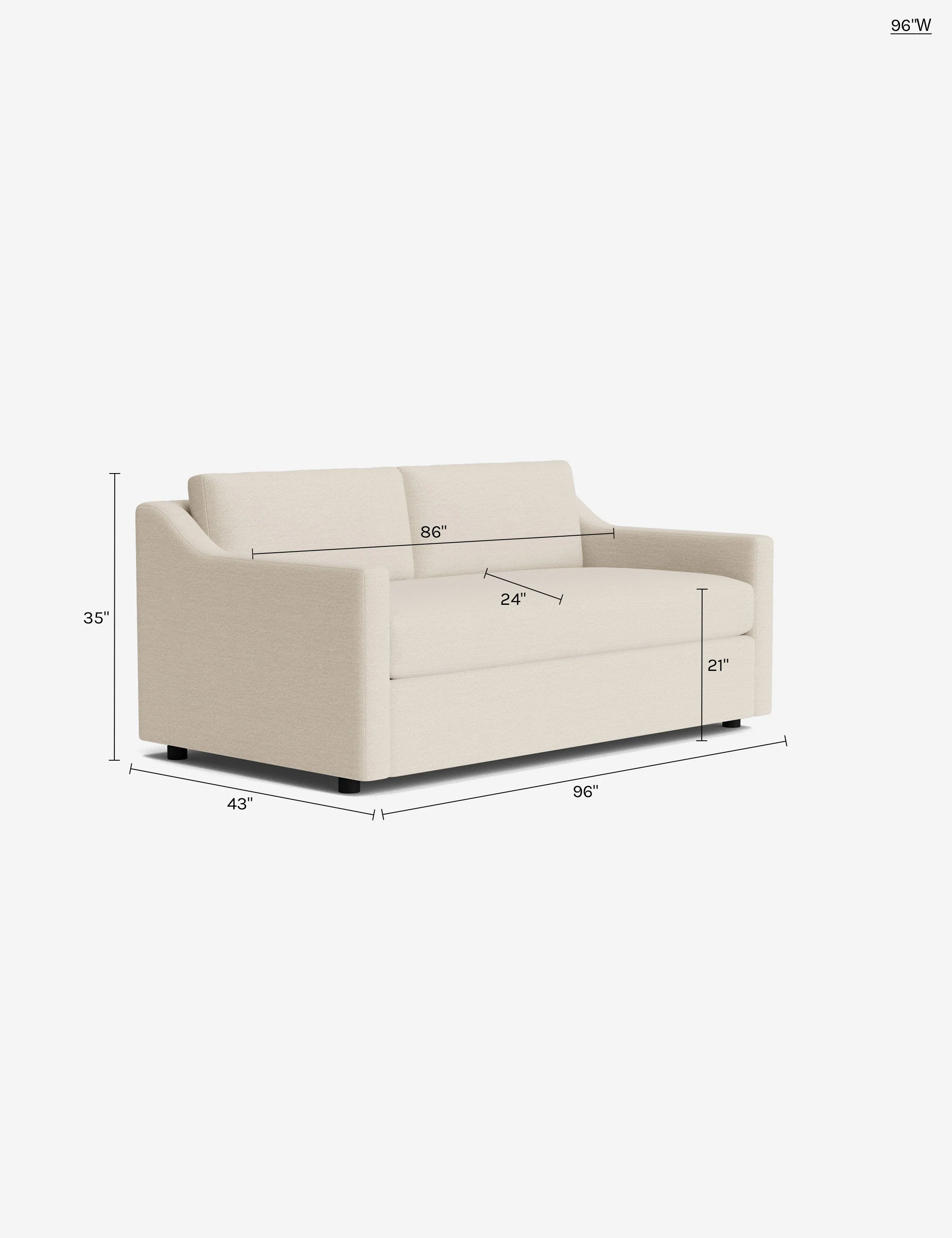 Cream-colored Fabric Sofa Cream-colored Fabric Sofa