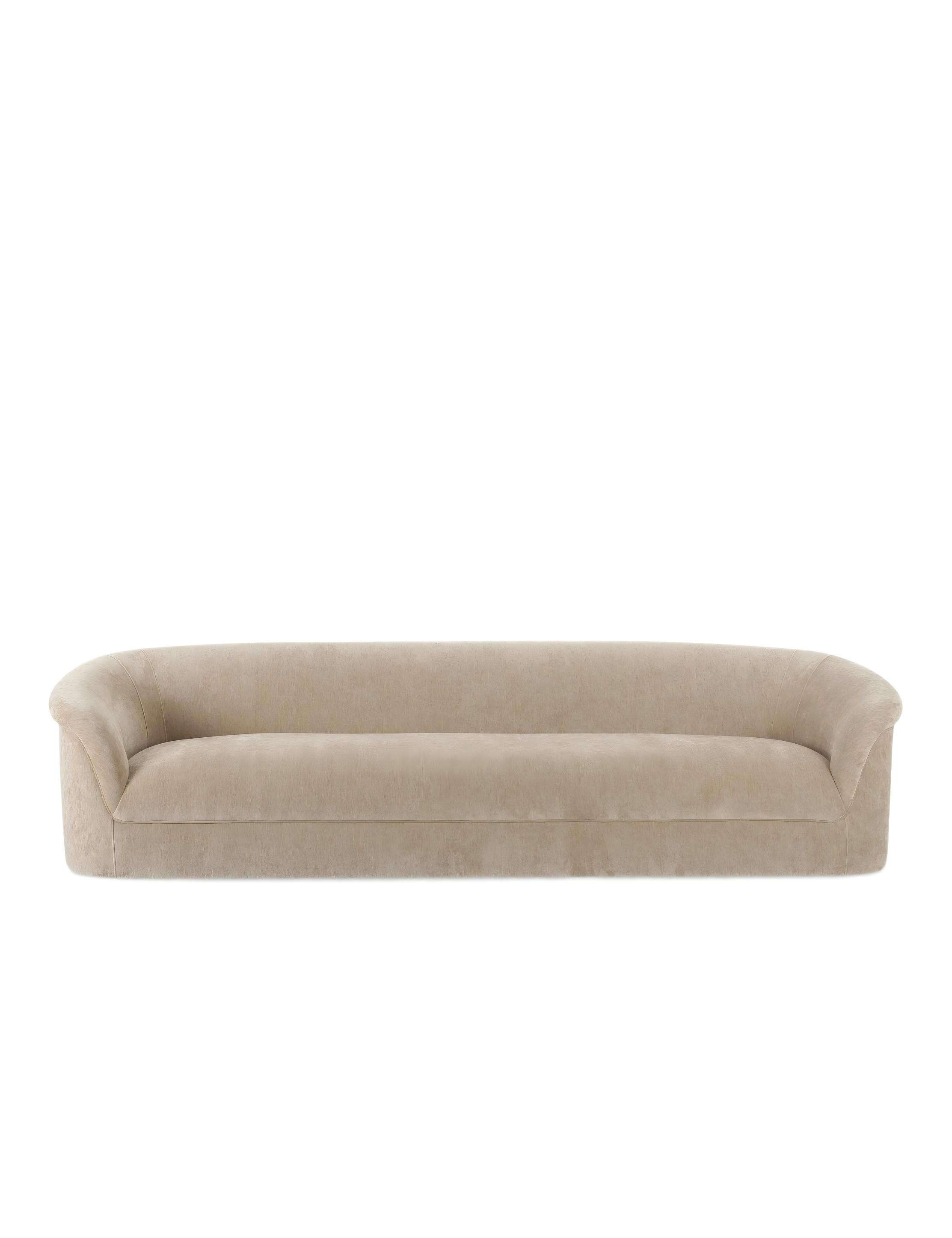 Taupe Modern Fabric Sofa