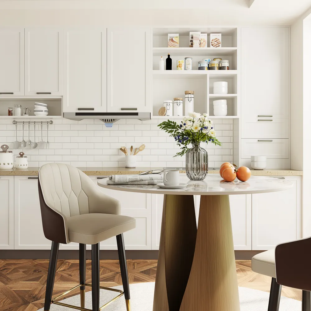 Modern Round Counter Height Table
