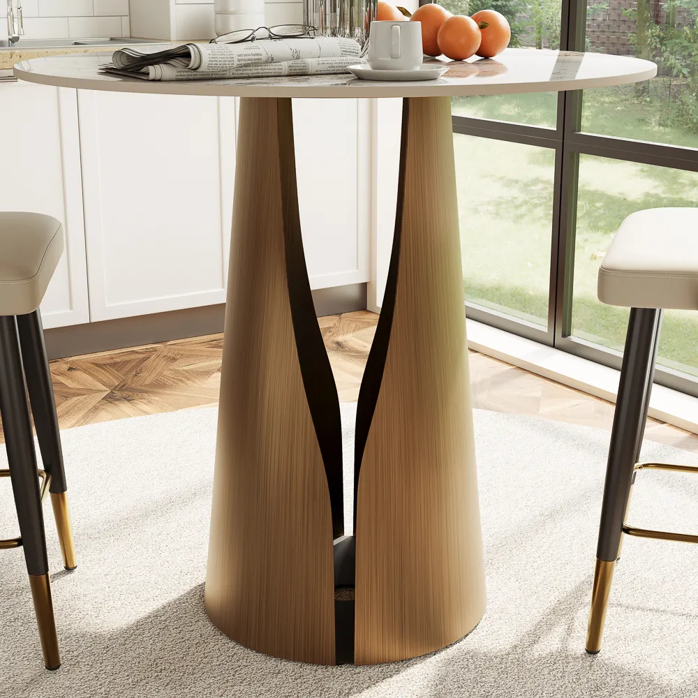 Modern Round Counter Height Table