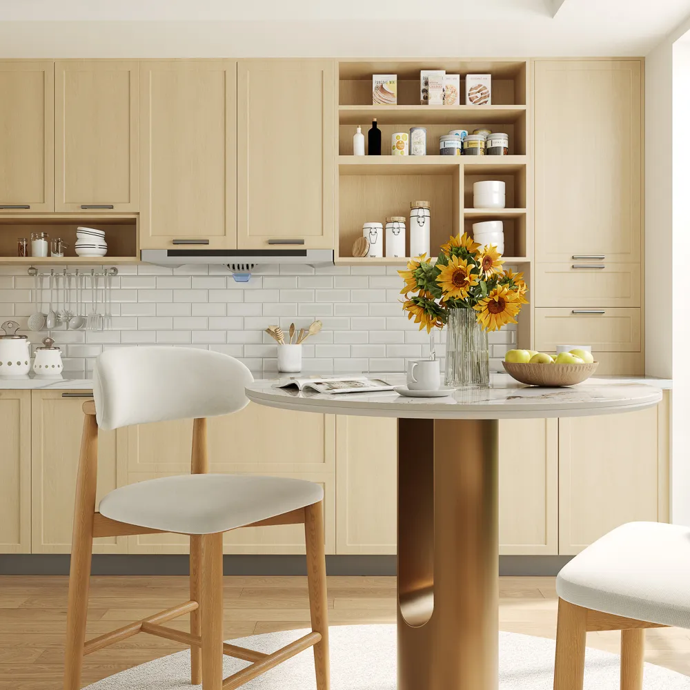 Round Counter Height Bistro Table - Small Space Kitchen