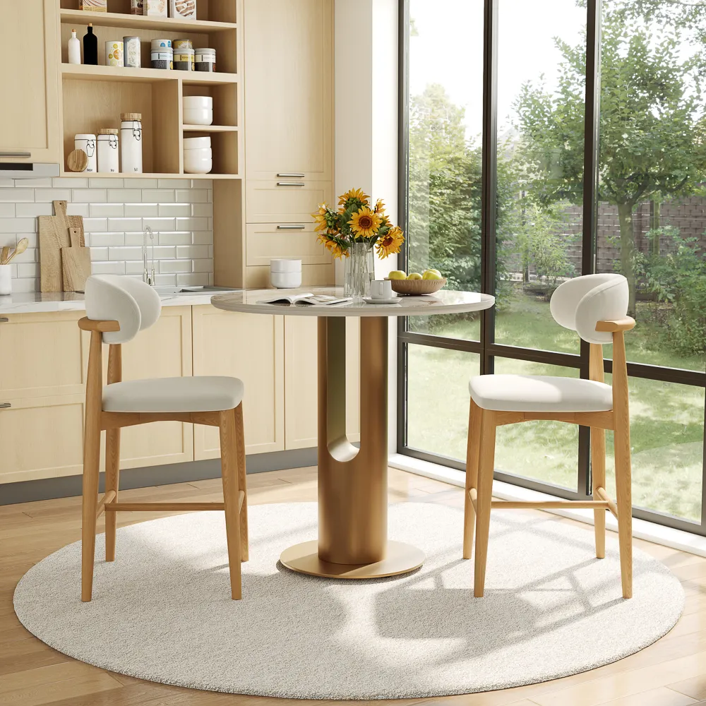 Round Counter Height Bistro Table - Small Space Kitchen