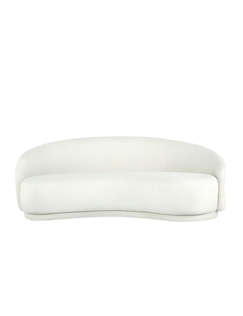 White Curved Sofa White Curved Sofa